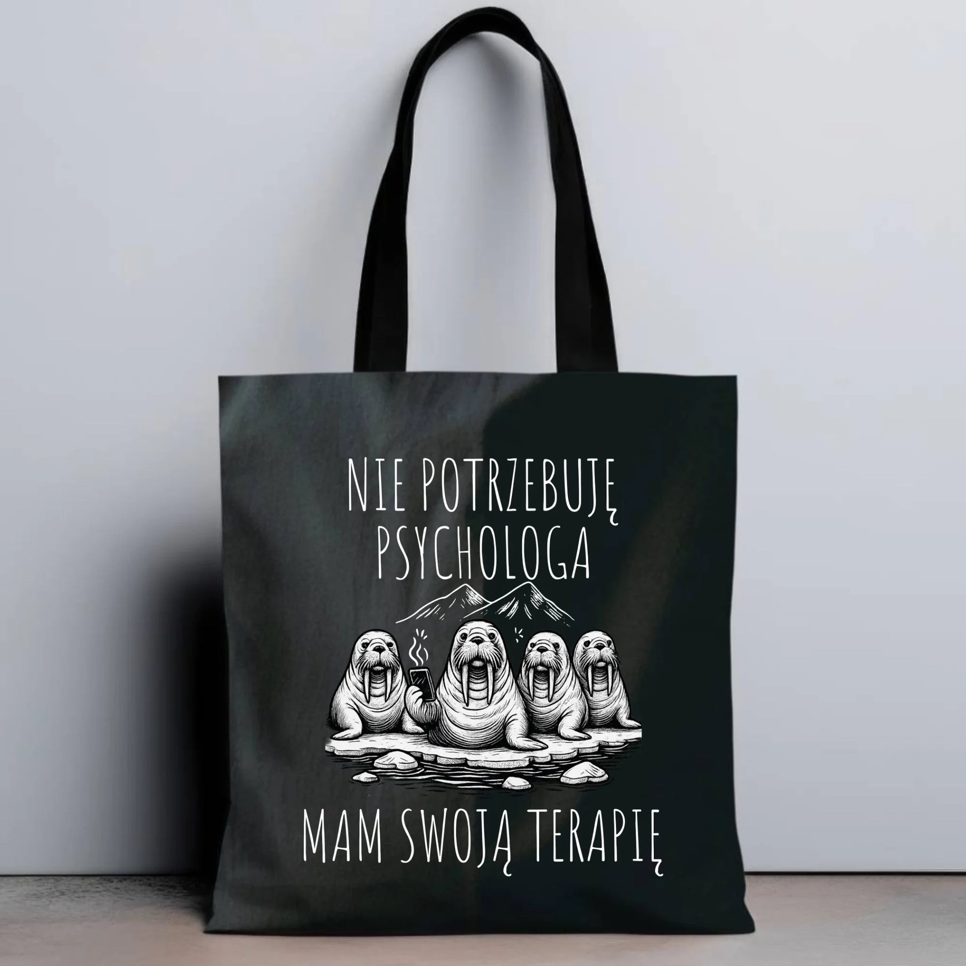 Torba - prezent dla morsa - Nie potrzebuję psychologa HM14 - StoryCups.pl
