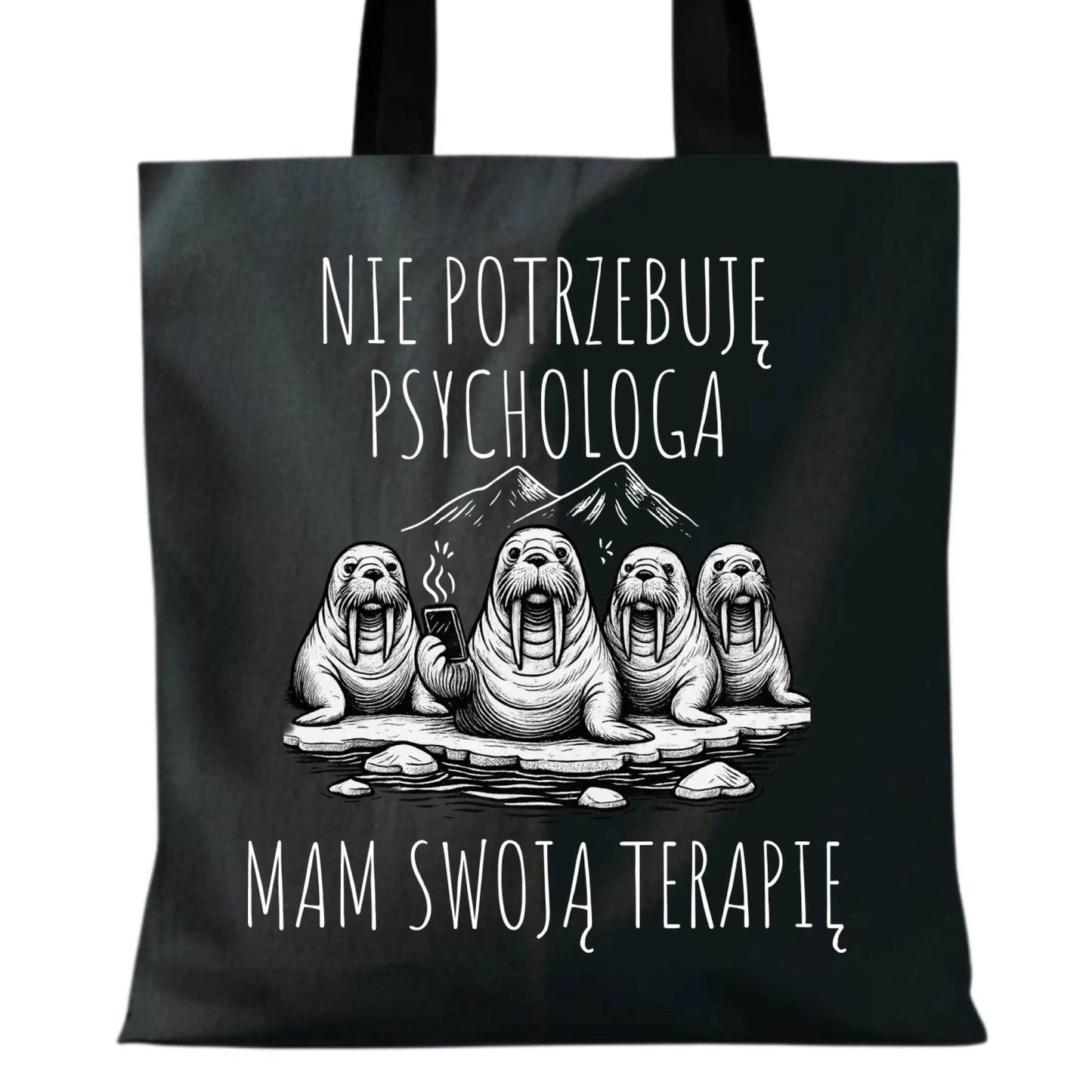 Torba - prezent dla morsa - Nie potrzebuję psychologa HM14 - StoryCups.pl