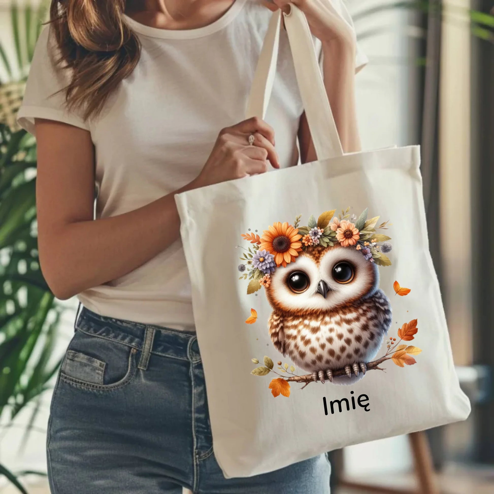 Torba jesienna - Sowa w kwiatach JS32 - StoryCups.pl