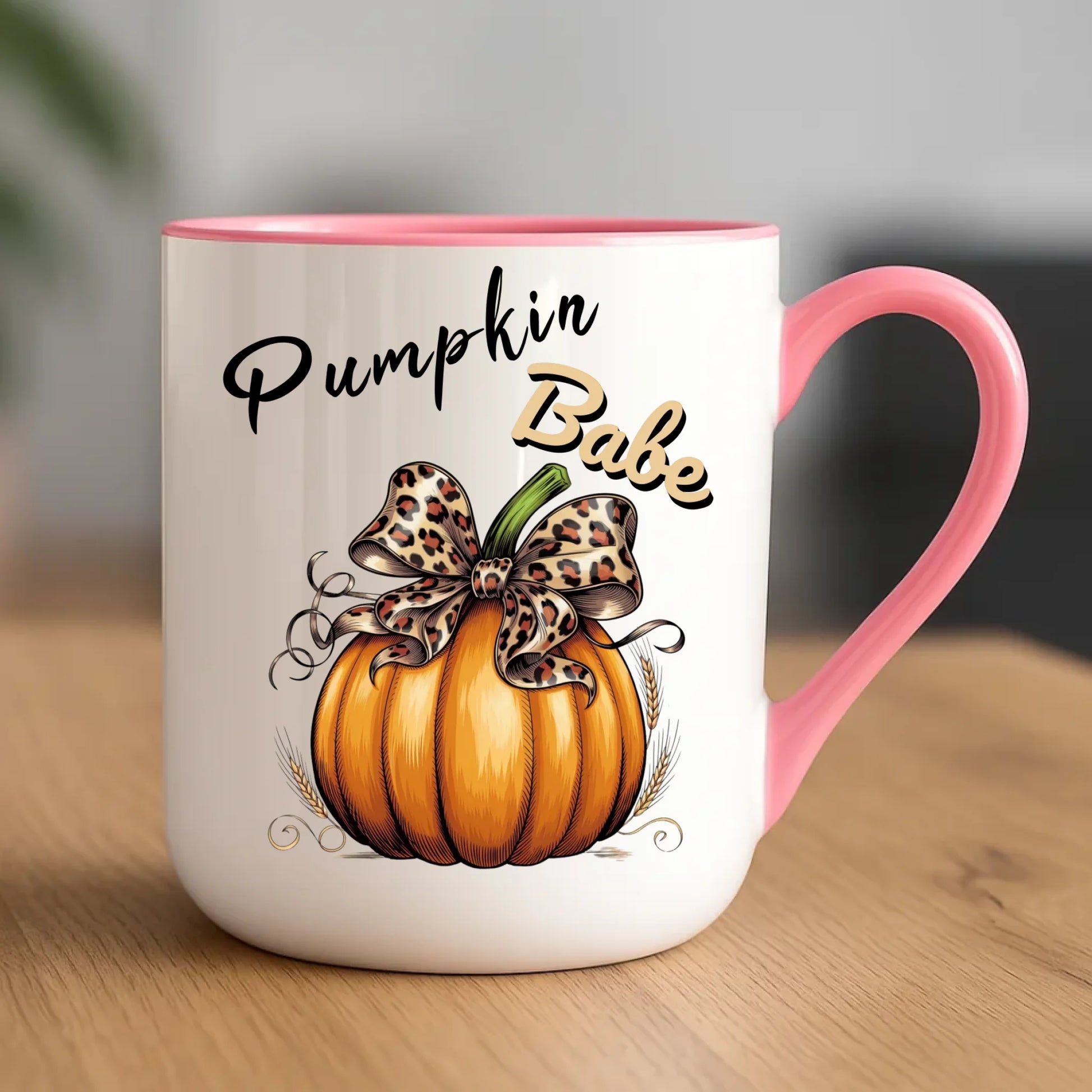 Kubek elegant jesienny - Pumpkin Babe - dla miłośniczki dyni JS33 - StoryCups.pl