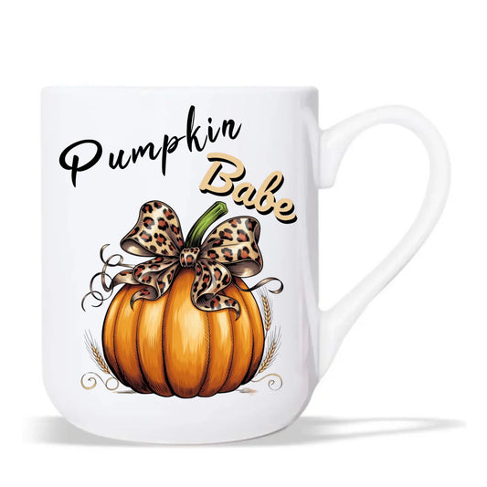 Kubek elegant jesienny - Pumpkin Babe - dla miłośniczki dyni JS33 - StoryCups.pl