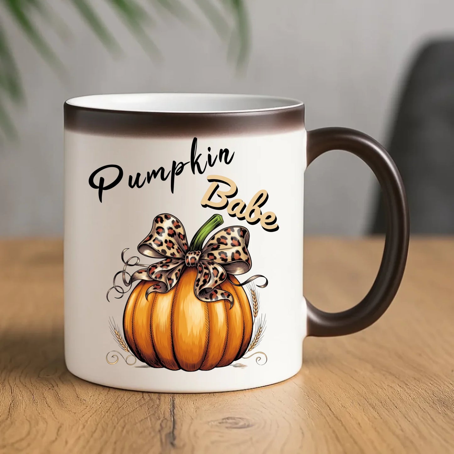 Kubek magiczny jesienny - Pumpkin Babe - dla miłośniczki dyni JS33 - StoryCups.pl