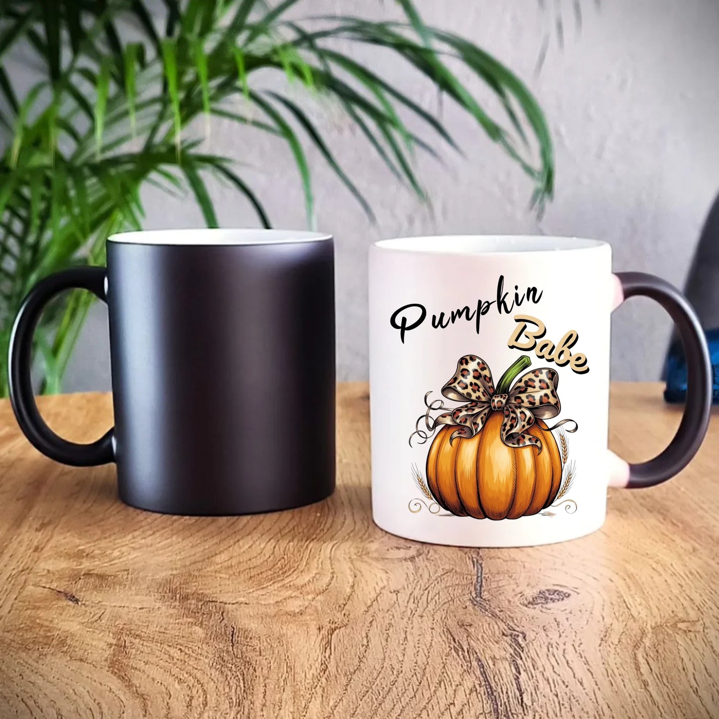 Kubek magiczny jesienny - Pumpkin Babe - dla miłośniczki dyni JS33 - StoryCups.pl