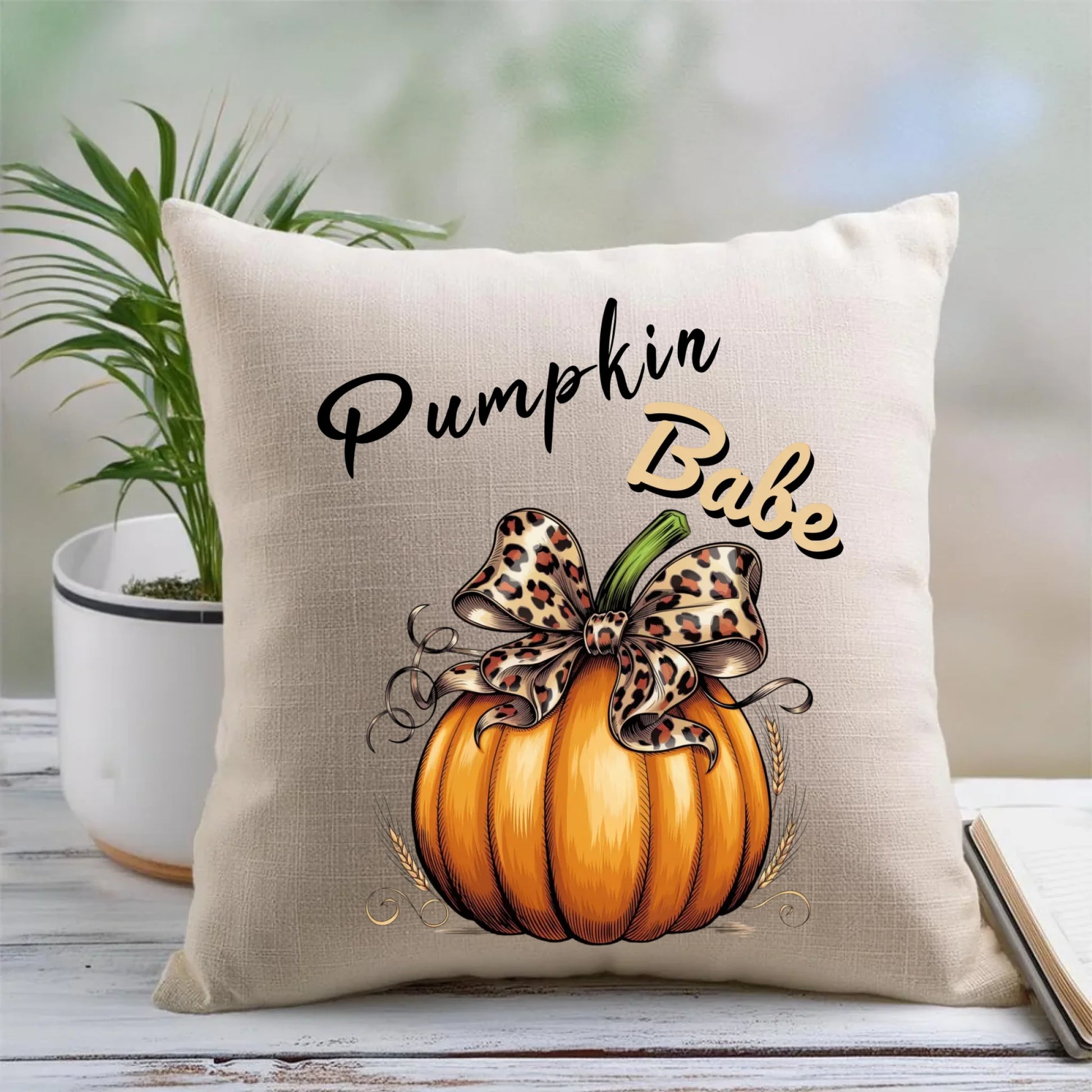 Poduszka jesienna - Pumpkin Babe - dla miłośniczki dyni JS33 - StoryCups.pl