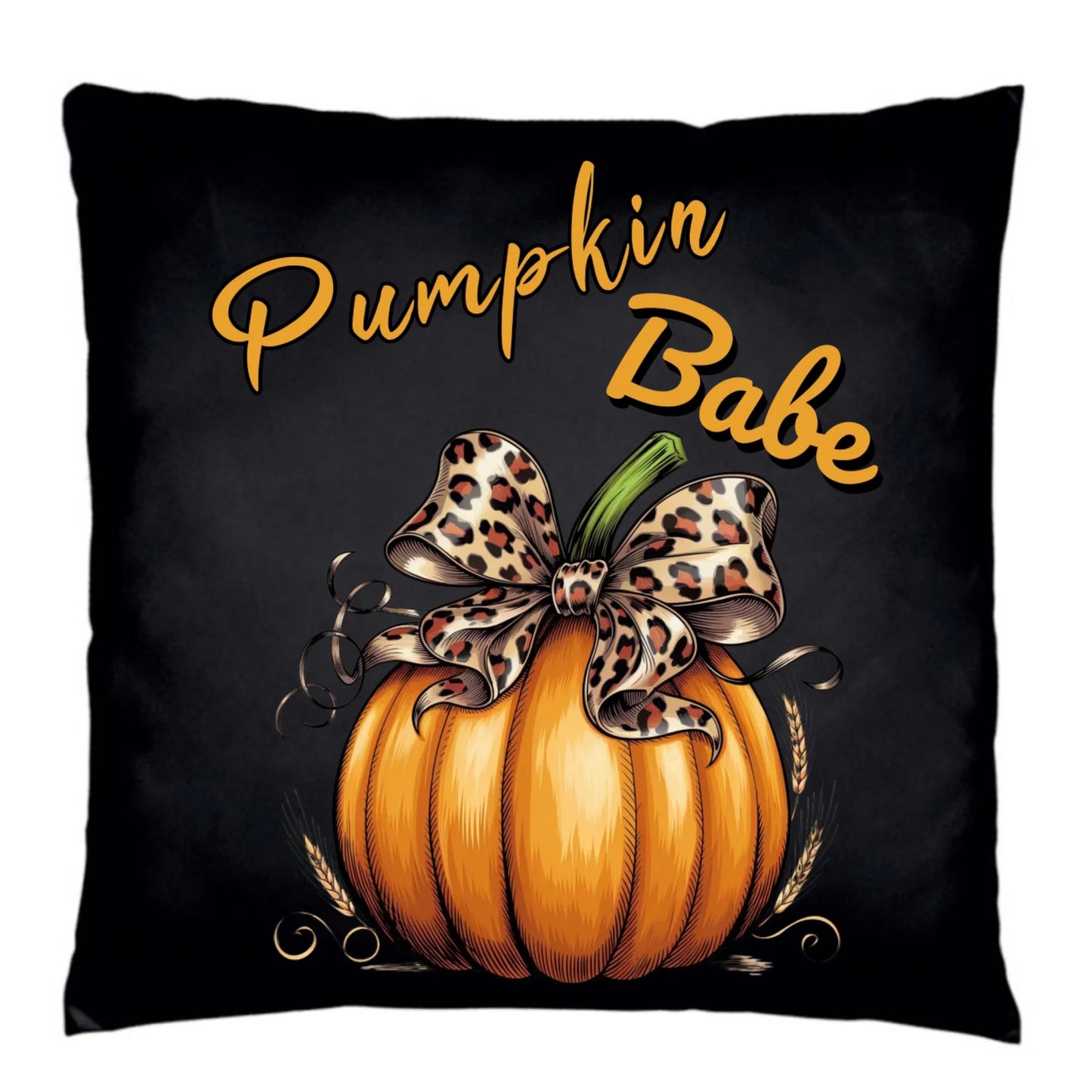 Poduszka dekoracyjna jesienna - Pumpkin Babe - dla miłośniczki dyni JS33 - StoryCups.pl