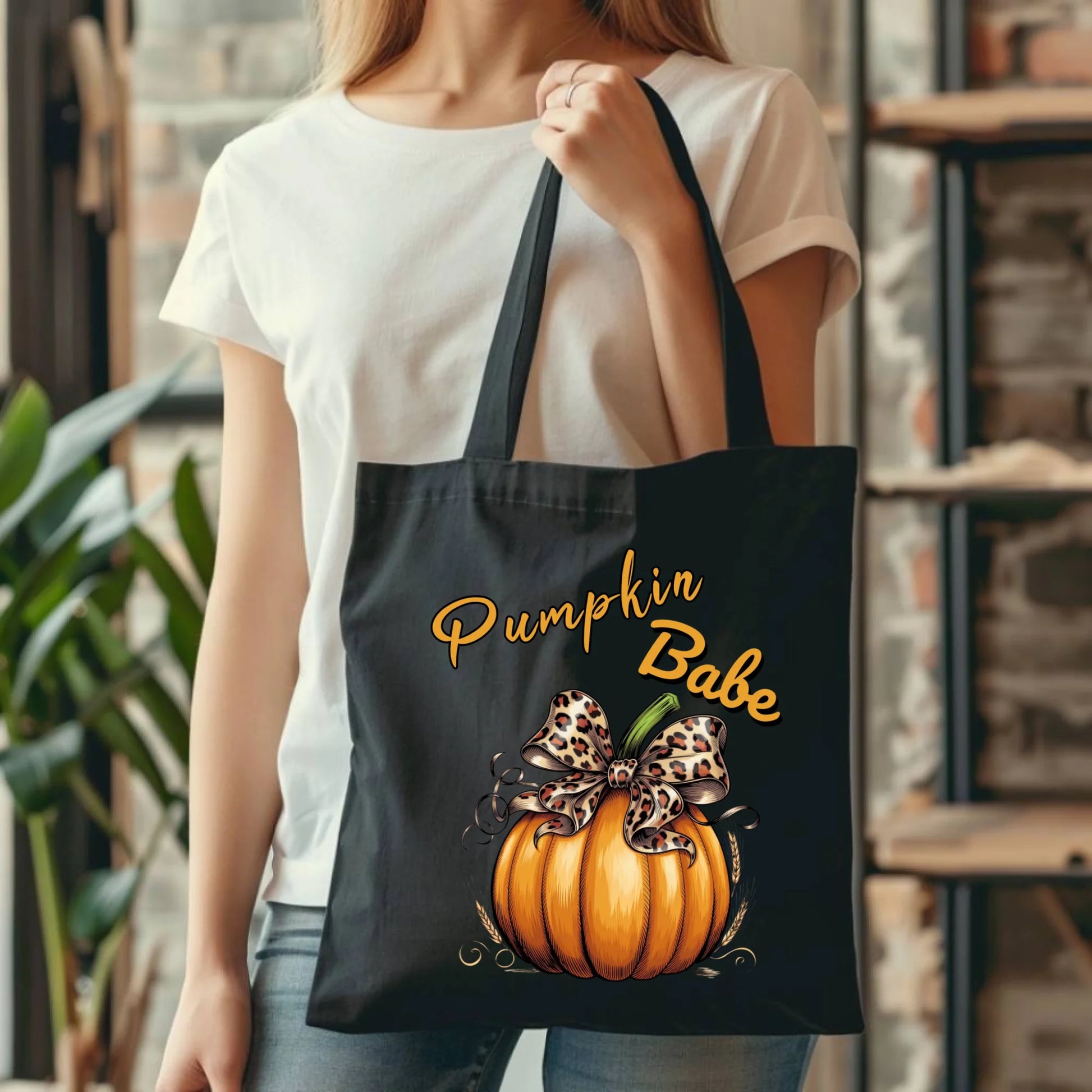 Torba jesienna - Pumpkin Babe - dla miłośniczki dyni JS33 - StoryCups.pl
