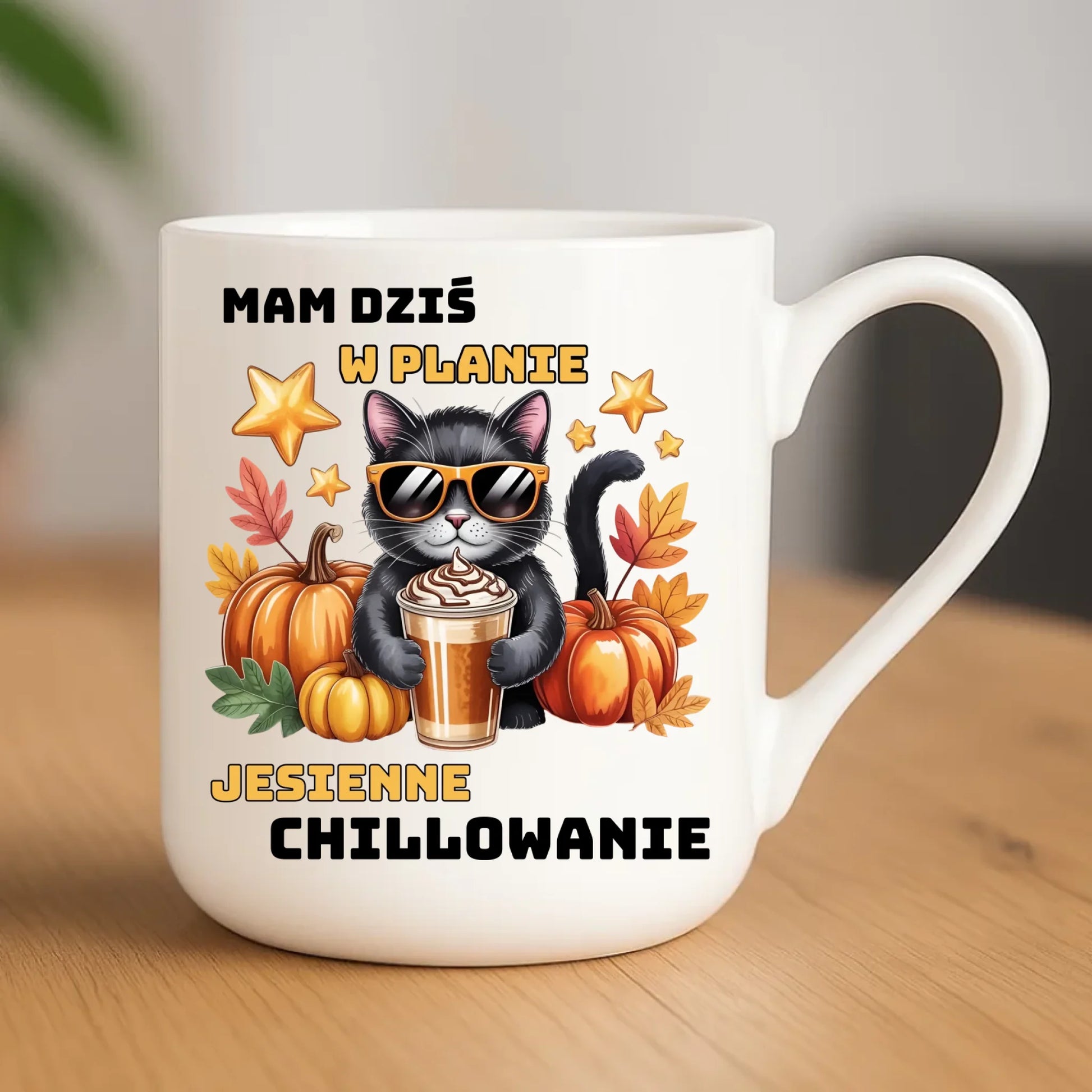 Kubek elegant jesienny - Mam dziś w planie jesienne chillowanie JS34 - StoryCups.pl