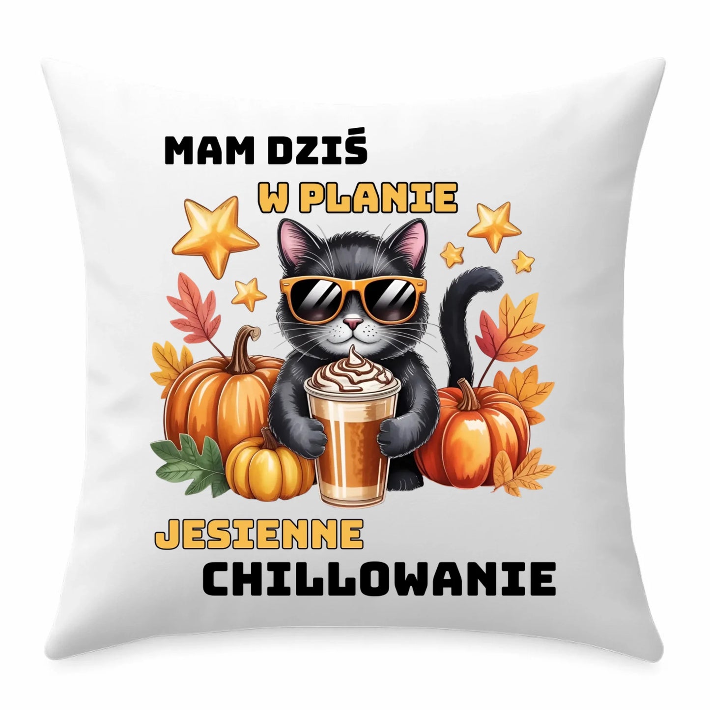 Poduszka jesienna - Mam dziś w planie jesienne chillowanie JS34 - StoryCups.pl
