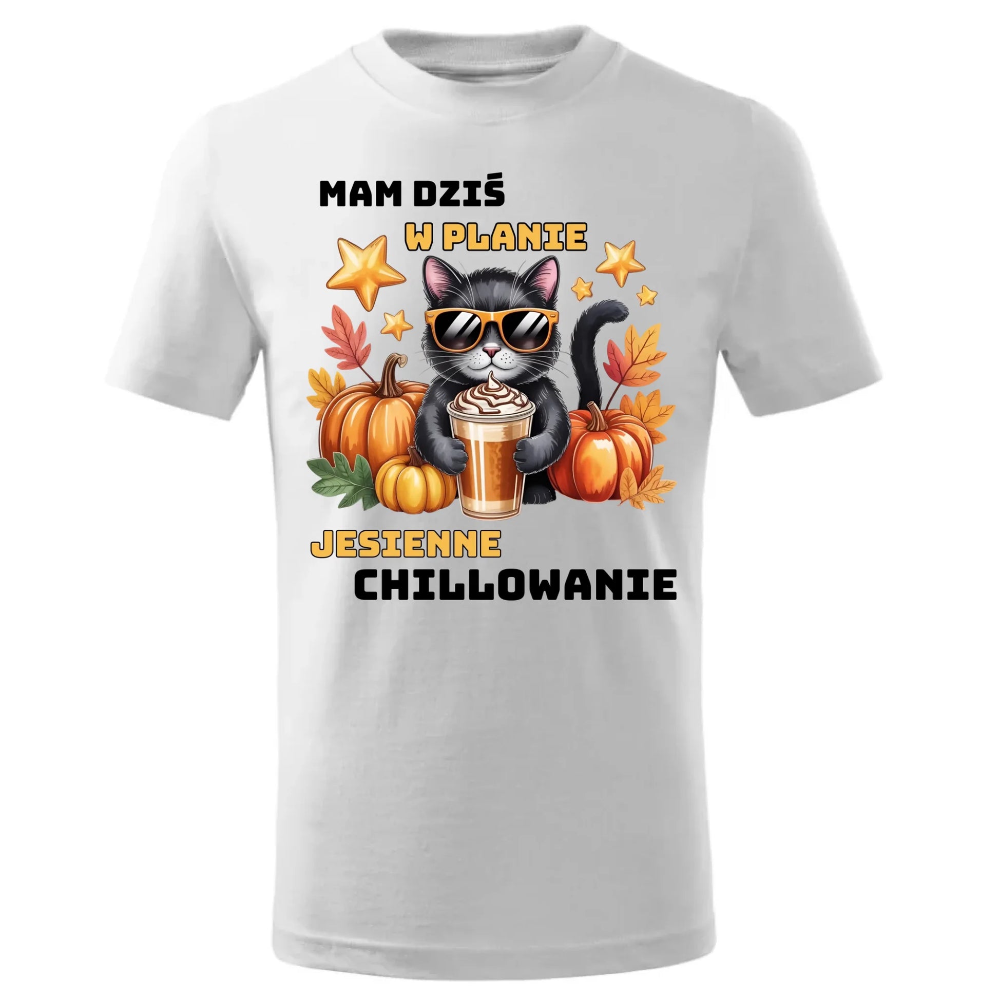 Koszulka dziecięca jesienna - Mam dziś w planie jesienne chillowanie JS34 - StoryCups.pl