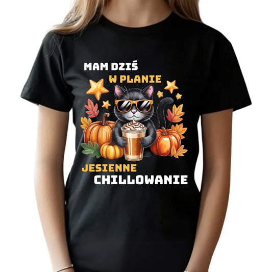 Koszulka dziecięca jesienna - Mam dziś w planie jesienne chillowanie JS34 - StoryCups.pl