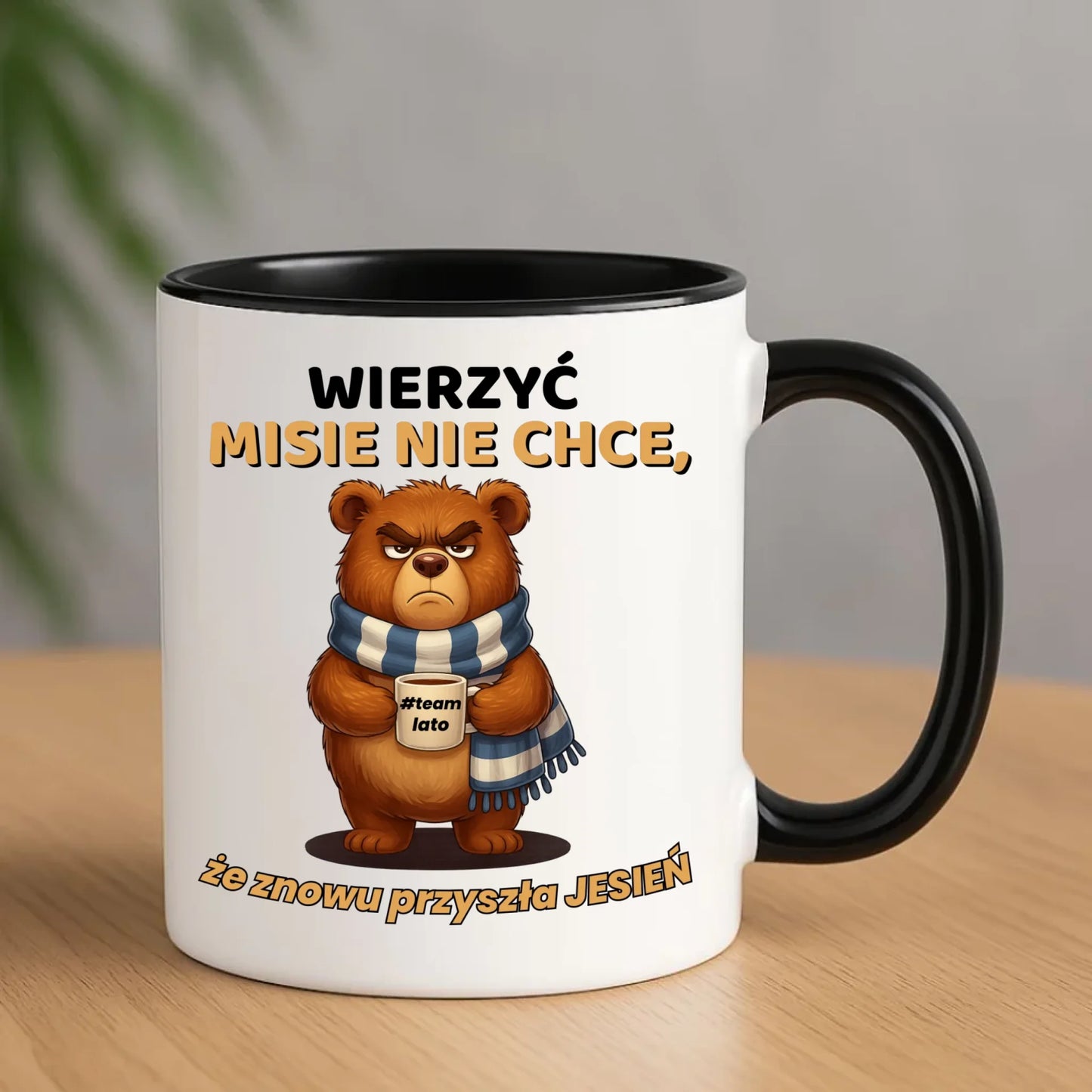 Kubek jesienny - Wierzyć MISIE nie chce, że znowu przyszła jesień - Team lato JS35 - StoryCups.pl