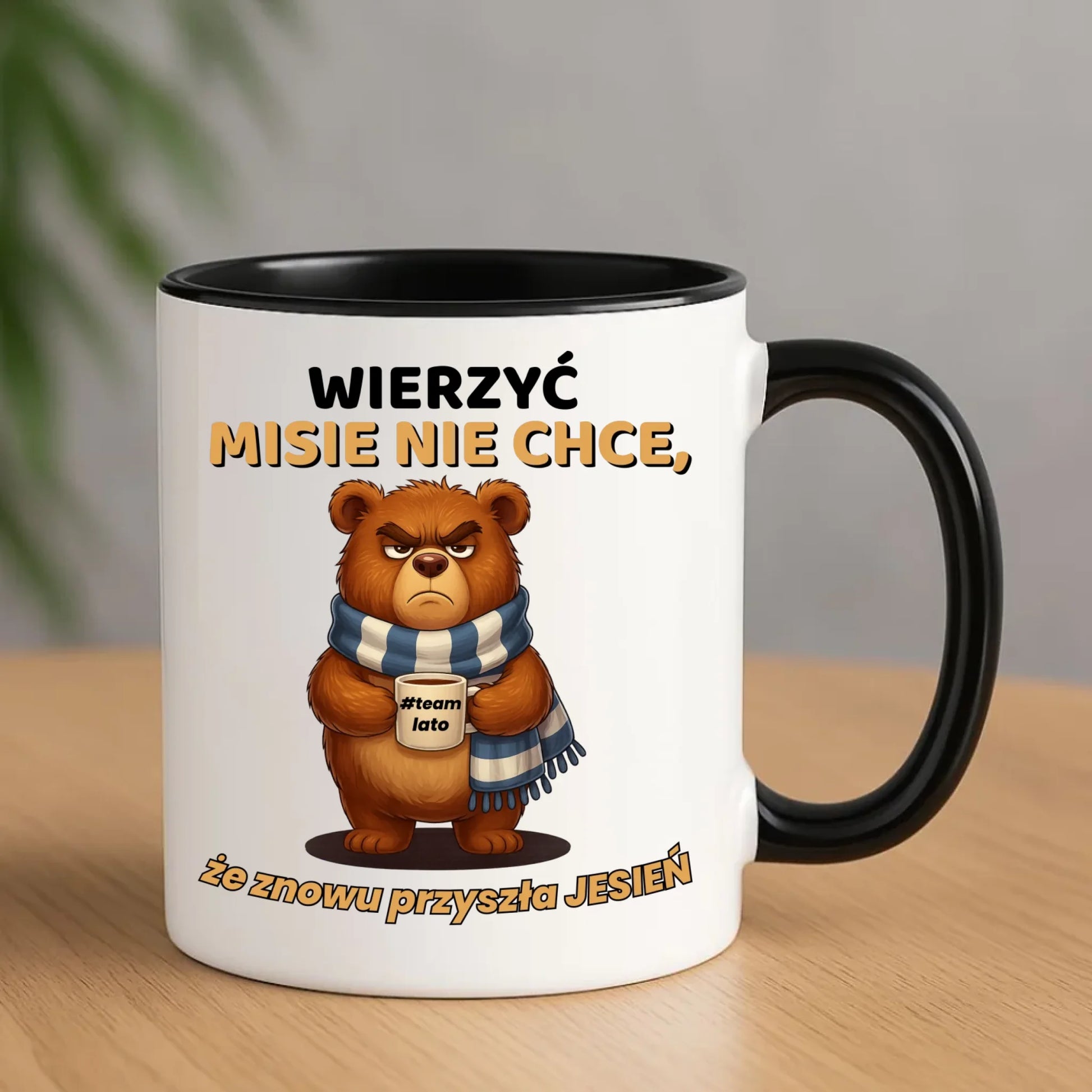 Kubek jesienny - Wierzyć MISIE nie chce, że znowu przyszła jesień - Team lato JS35 - StoryCups.pl