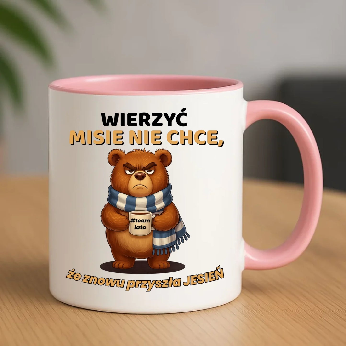 Kubek jesienny - Wierzyć MISIE nie chce, że znowu przyszła jesień - Team lato JS35 - StoryCups.pl