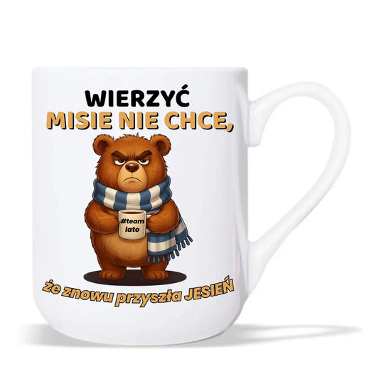 Kubek elegant jesienny - Wierzyć MISIE nie chce, że znowu przyszła jesień - Team lato JS35 - StoryCups.pl