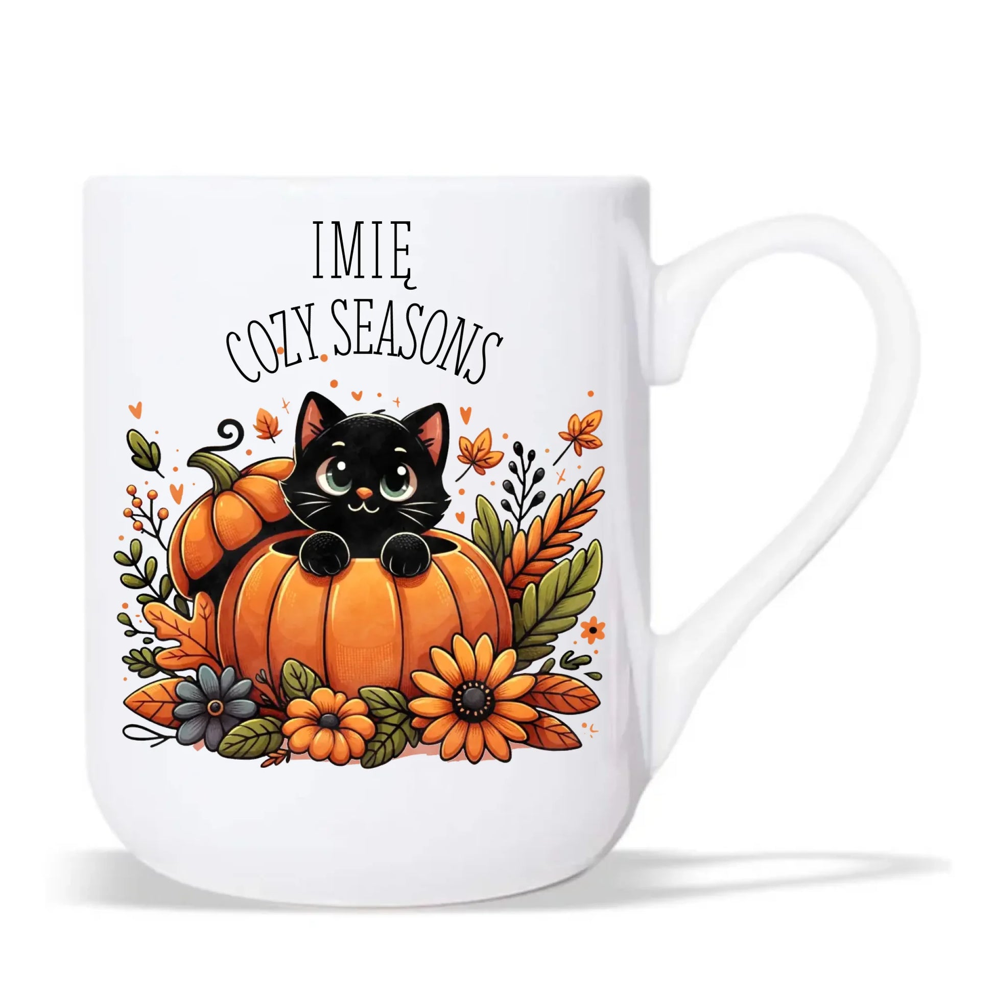 Kubek elegant jesieniara - Cozy Seasons - personalizowany JS01 - StoryCups.pl
