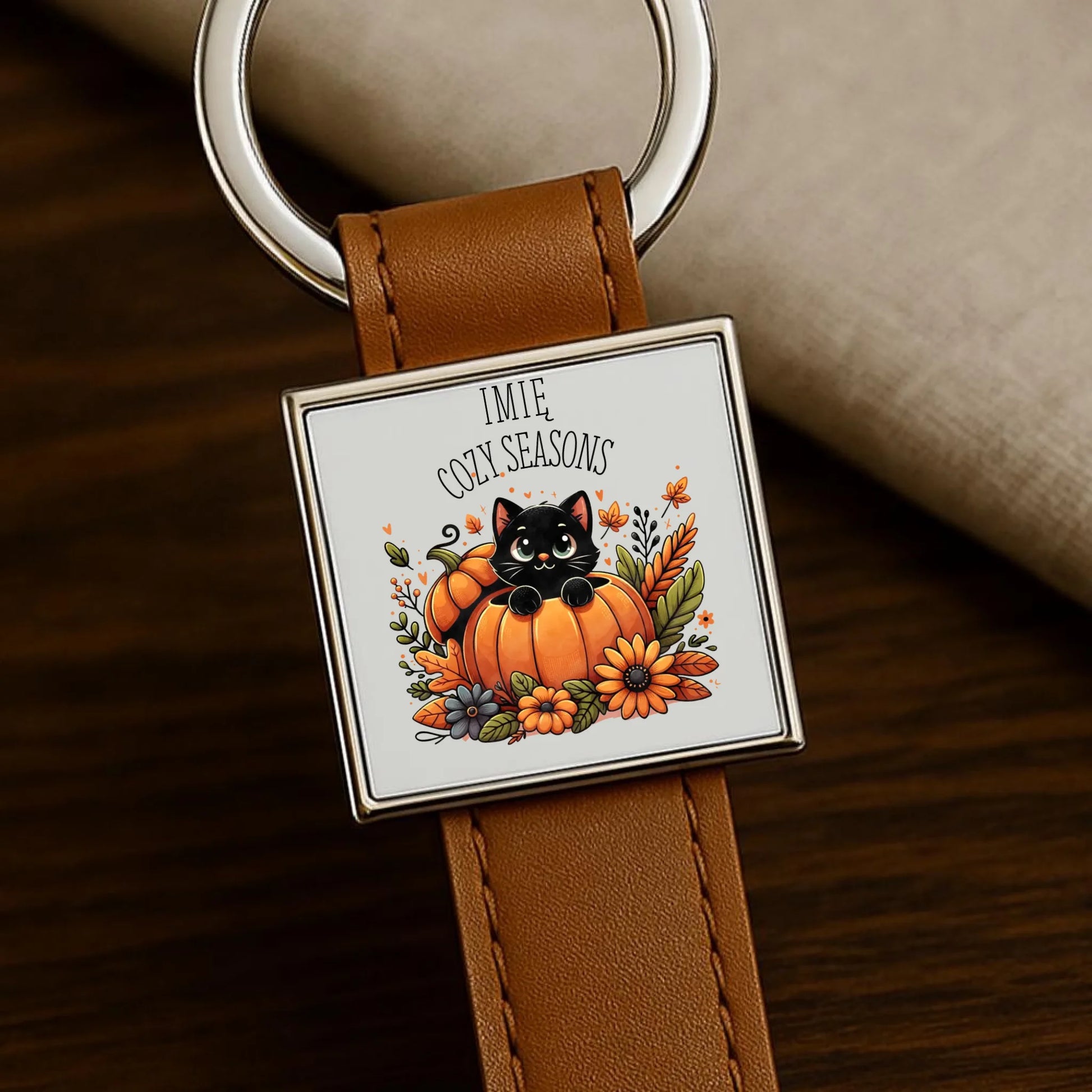 Brelok jesieniara - Cozy Seasons - personalizowany JS01 - StoryCups.pl