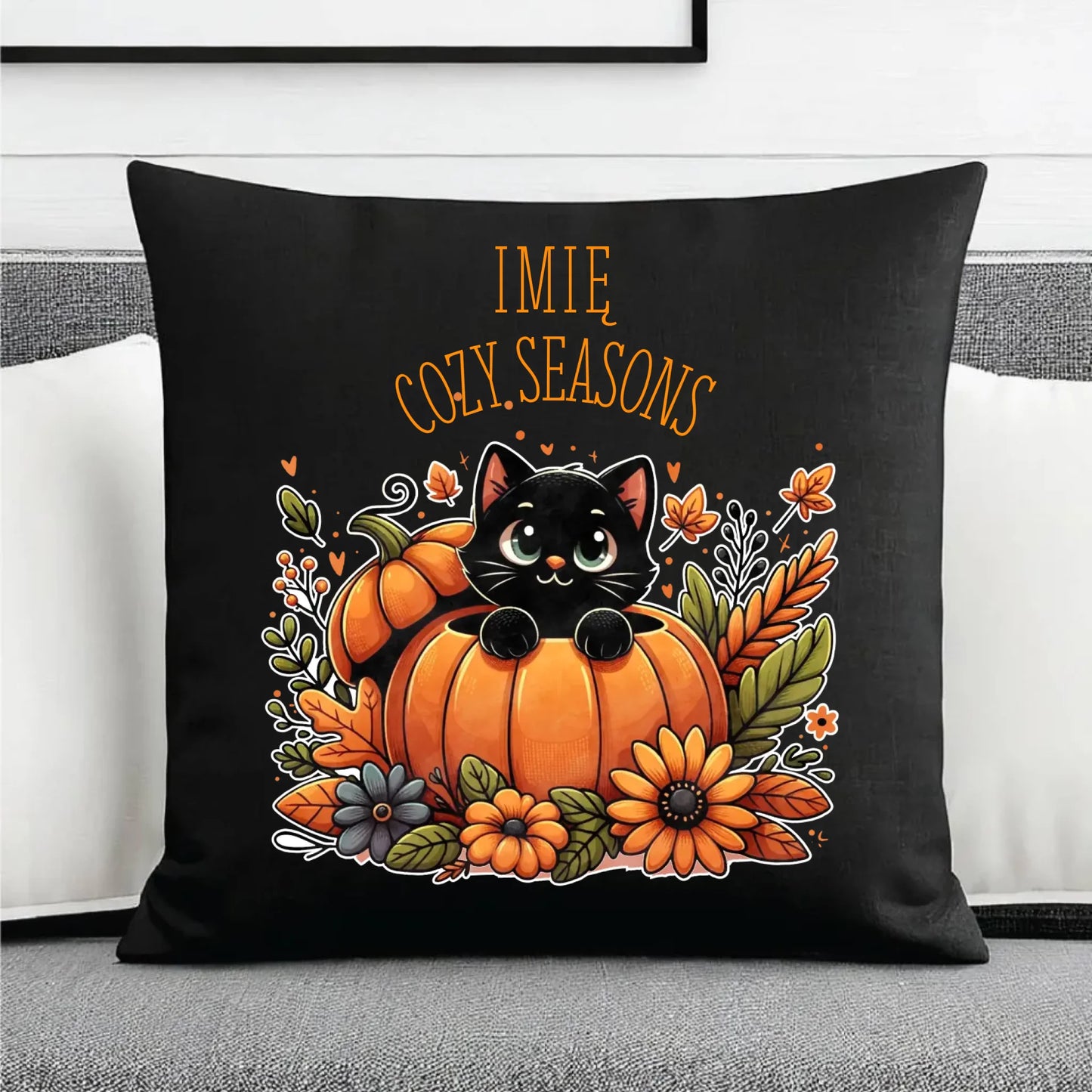 Poduszka dekoracyjna - Cozy Seasons - personalizowana JS01 - StoryCups.pl