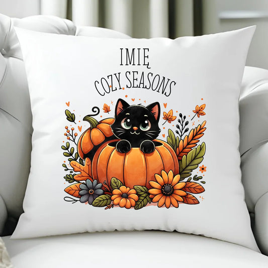 Poduszka jesieniara - Cozy Seasons - personalizowana JS01 - StoryCups.pl