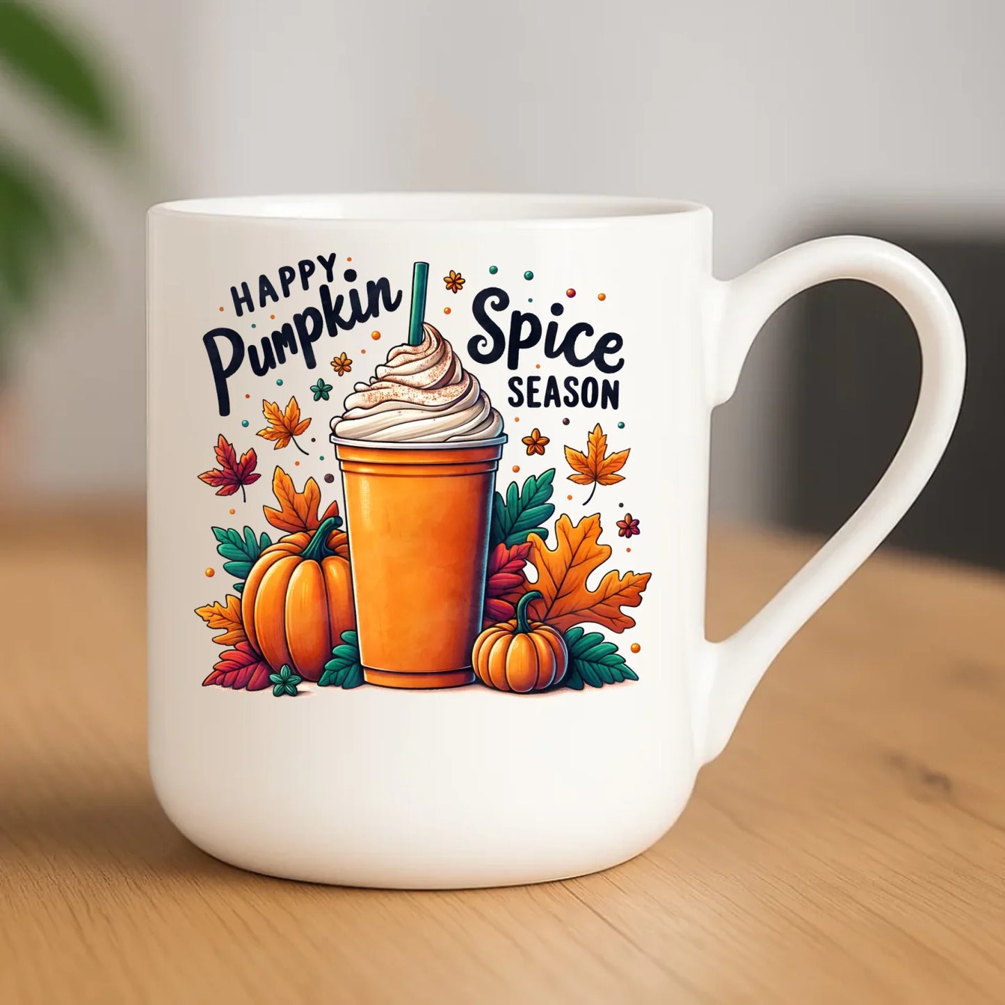 Kubek elegant jesienny - Pumpkin Spice - kawa dyniowa JS02 - StoryCups.pl