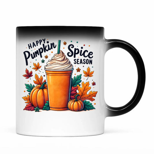 Kubek magiczny jesienny - Pumpkin Spice - kawa dyniowa JS02 - StoryCups.pl