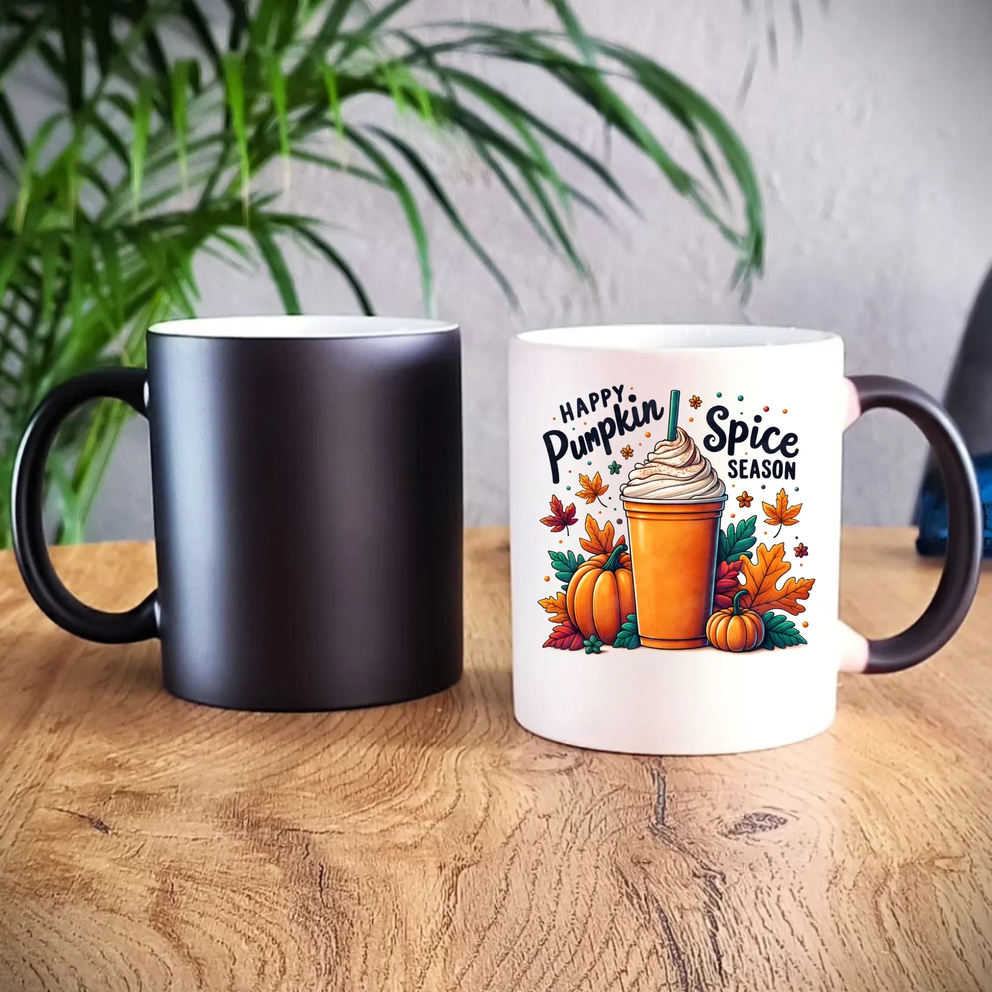 Kubek magiczny jesienny - Pumpkin Spice - kawa dyniowa JS02 - StoryCups.pl