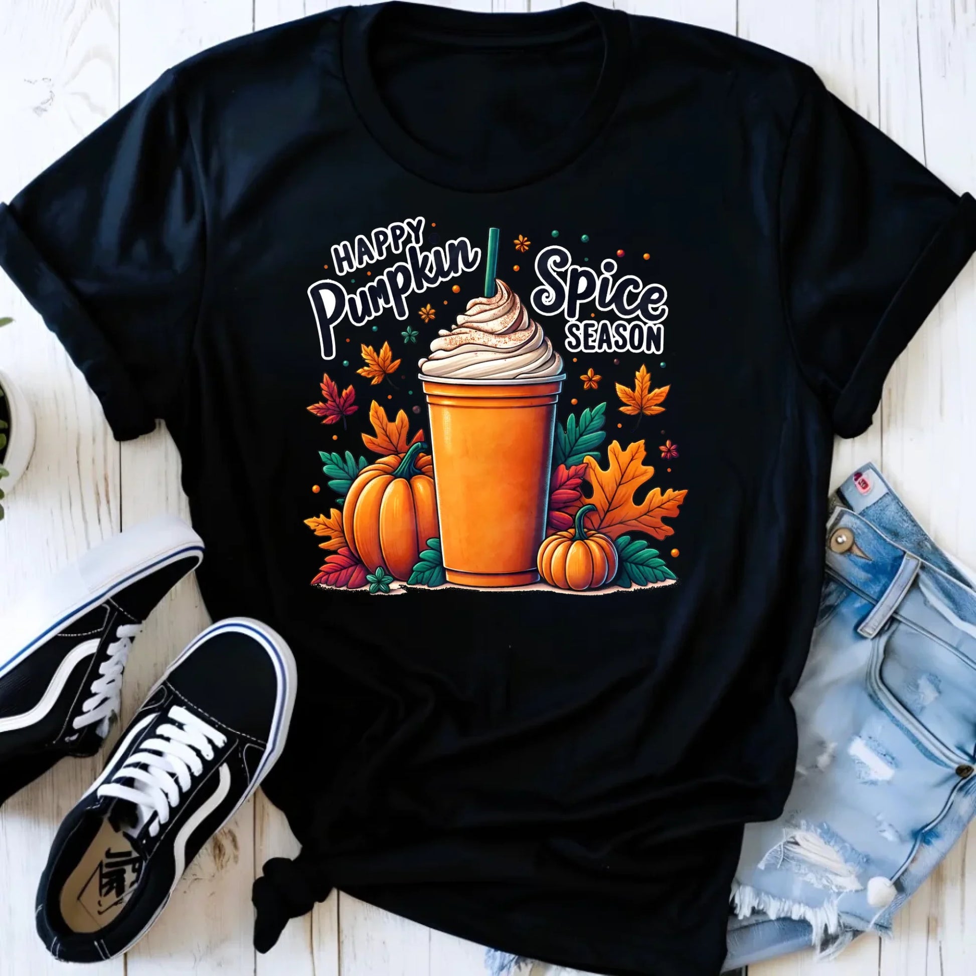 Koszulka damska jesieniara - Pumpkin Spice - kawa dyniowa JS02 - StoryCups.pl