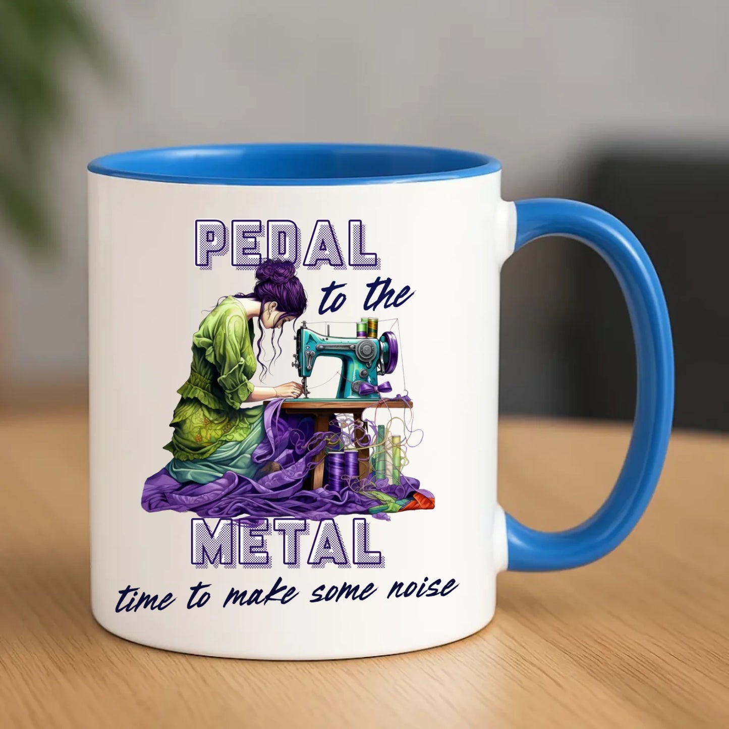 Kubek szyciowy - prezent dla krawcowej - PEDAL METAL HS01