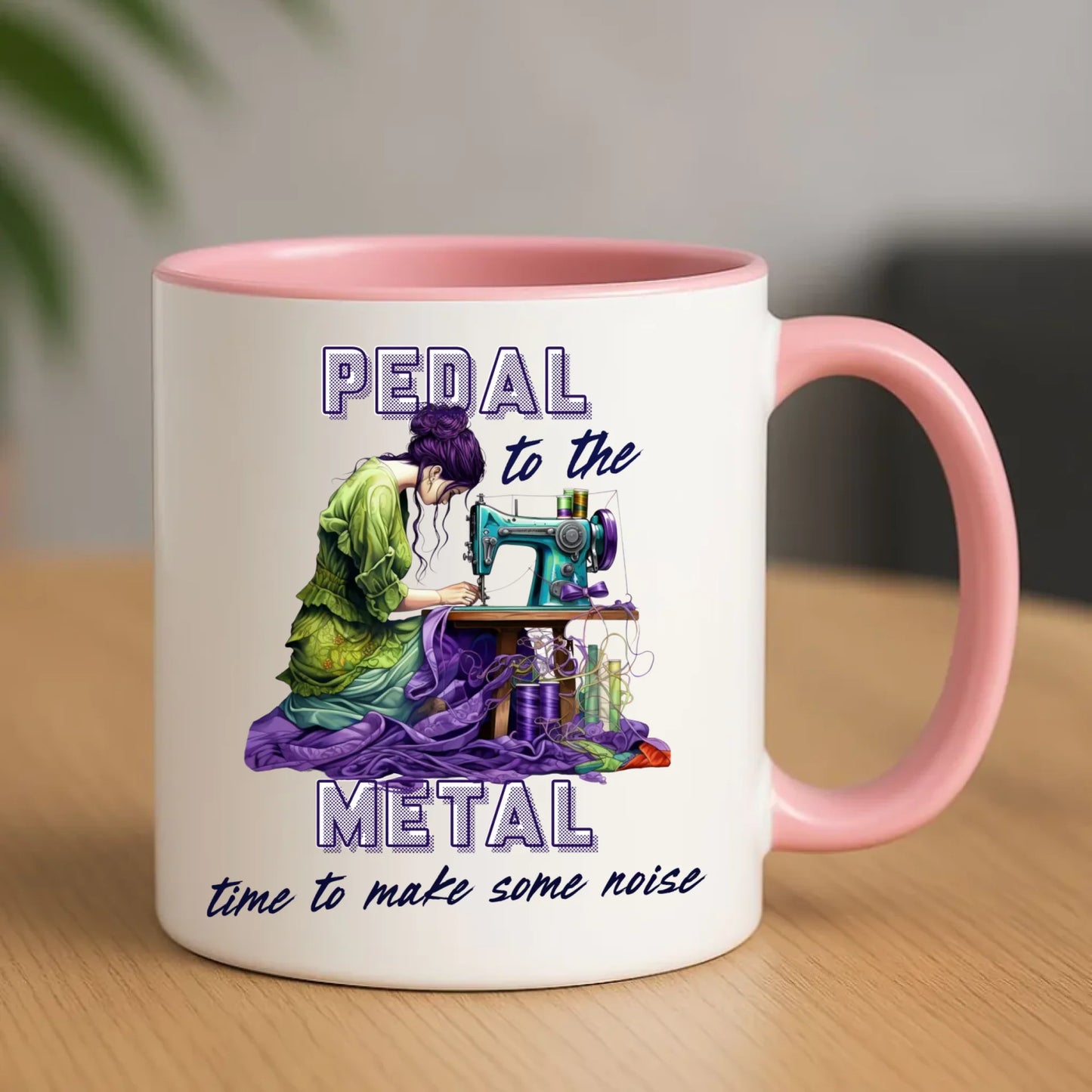 Kubek szyciowy - prezent dla krawcowej - PEDAL METAL HS01