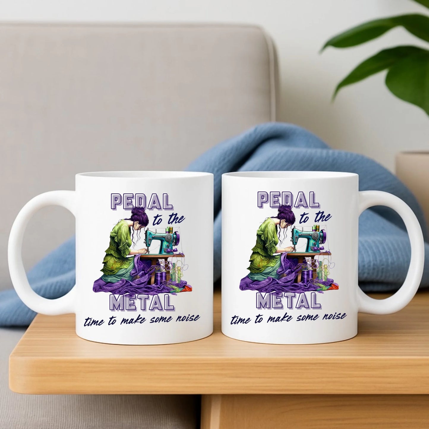 Kubek szyciowy - prezent dla krawcowej - PEDAL METAL HS01