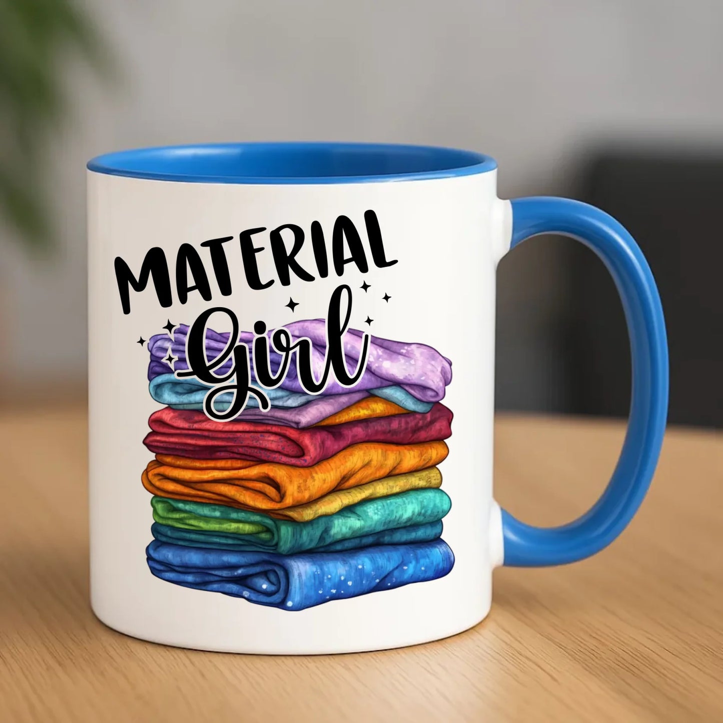 Kubek szyciowy - prezent dla krawcowej - Material Girl HS02