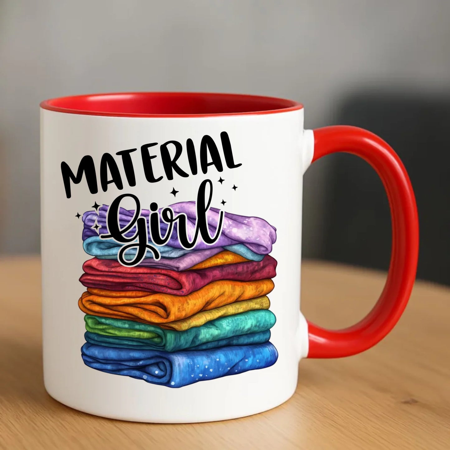 Kubek szyciowy - prezent dla krawcowej - Material Girl HS02