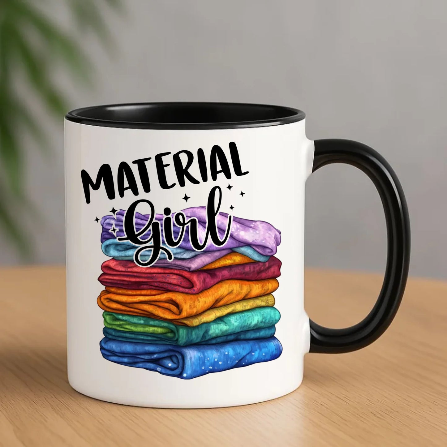 Kubek szyciowy - prezent dla krawcowej - Material Girl HS02