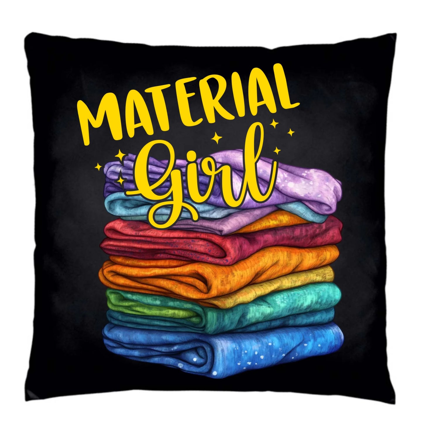 Poduszka dekoracyjna szyciowa - prezent dla krawcowej - Material Girl HS02 - StoryCups.pl