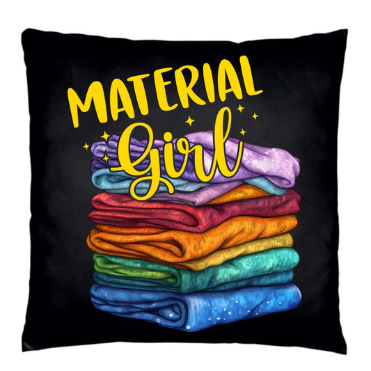 Poduszka dekoracyjna szyciowa - prezent dla krawcowej - Material Girl HS02 - StoryCups.pl