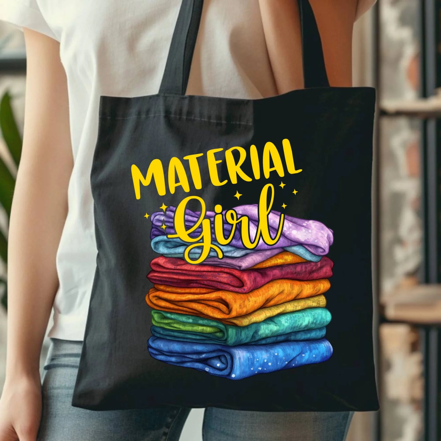 Torba szyciowa - prezent dla krawcowej - Material Girl HS02 - StoryCups.pl