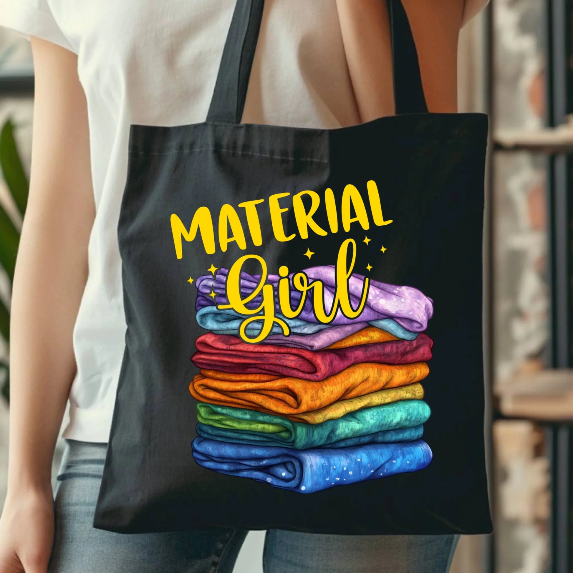 Torba szyciowa - prezent dla krawcowej - Material Girl HS02 - StoryCups.pl