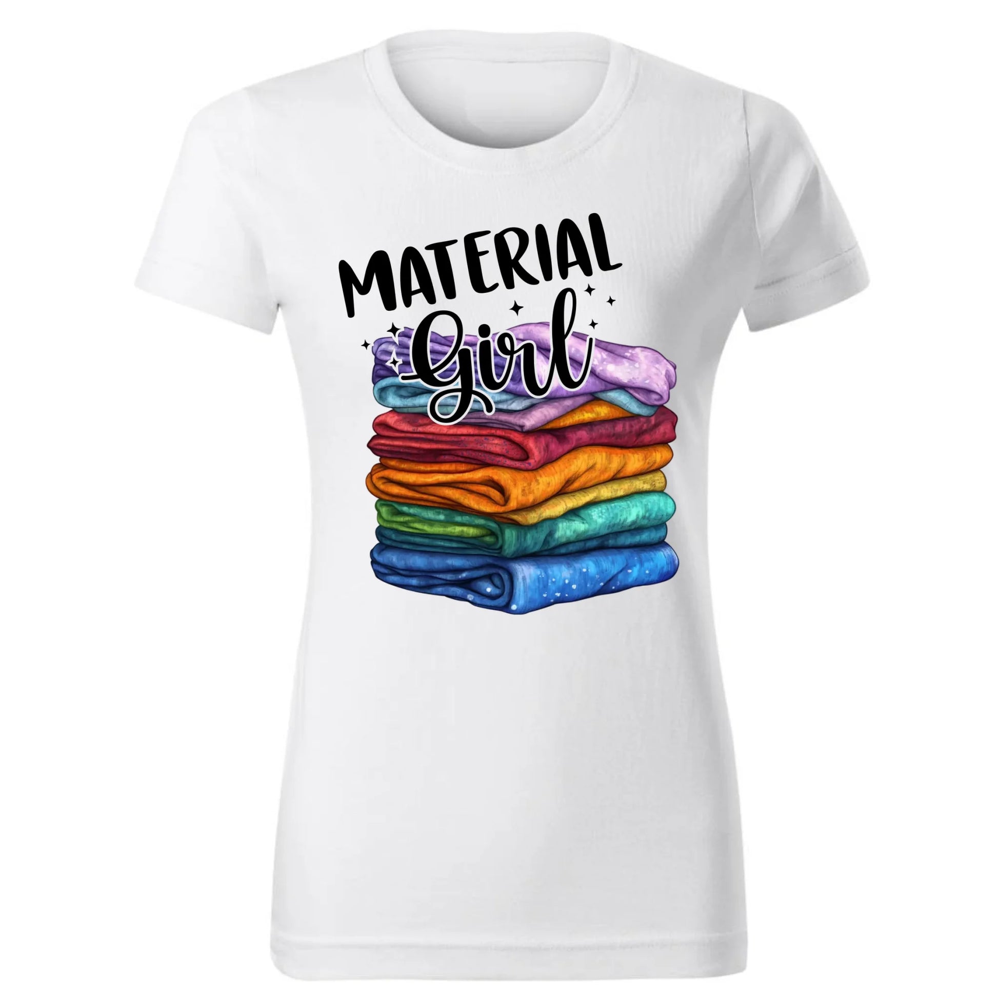 Koszulka damska szyciowa - prezent dla krawcowej - Material Girl HS02 - StoryCups.pl