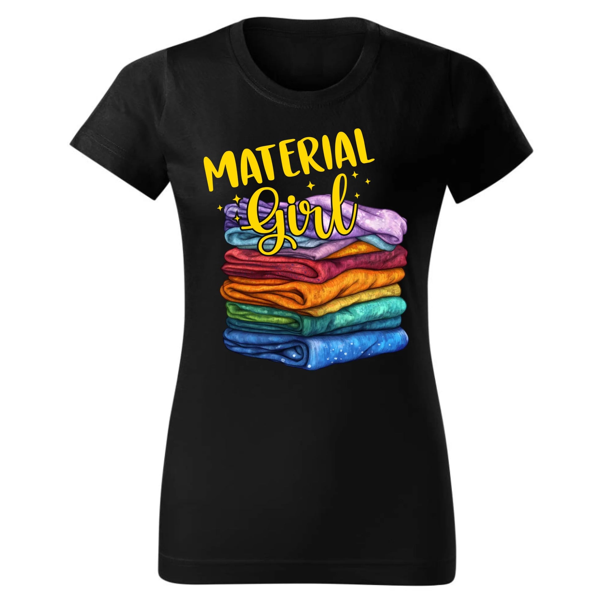 Koszulka damska szyciowa - prezent dla krawcowej - Material Girl HS02 - StoryCups.pl