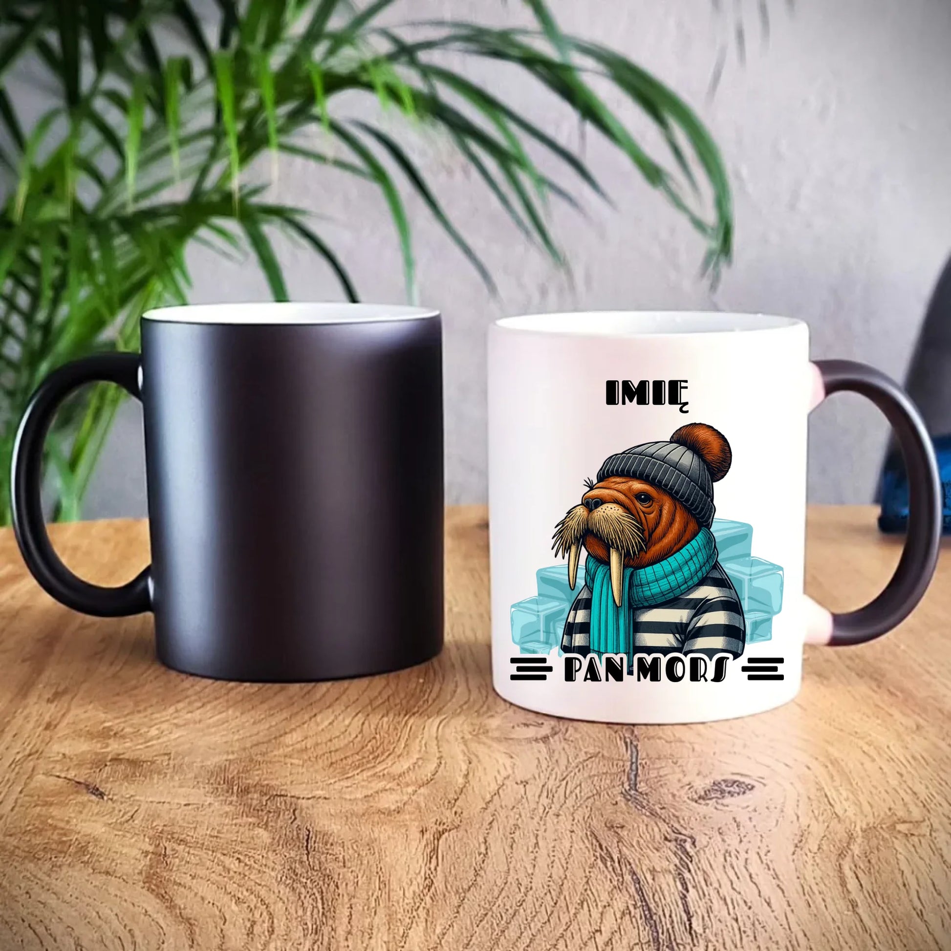 Kubek magiczny - prezent dla morsa - Pan Mors - personalizowany HM15 - StoryCups.pl