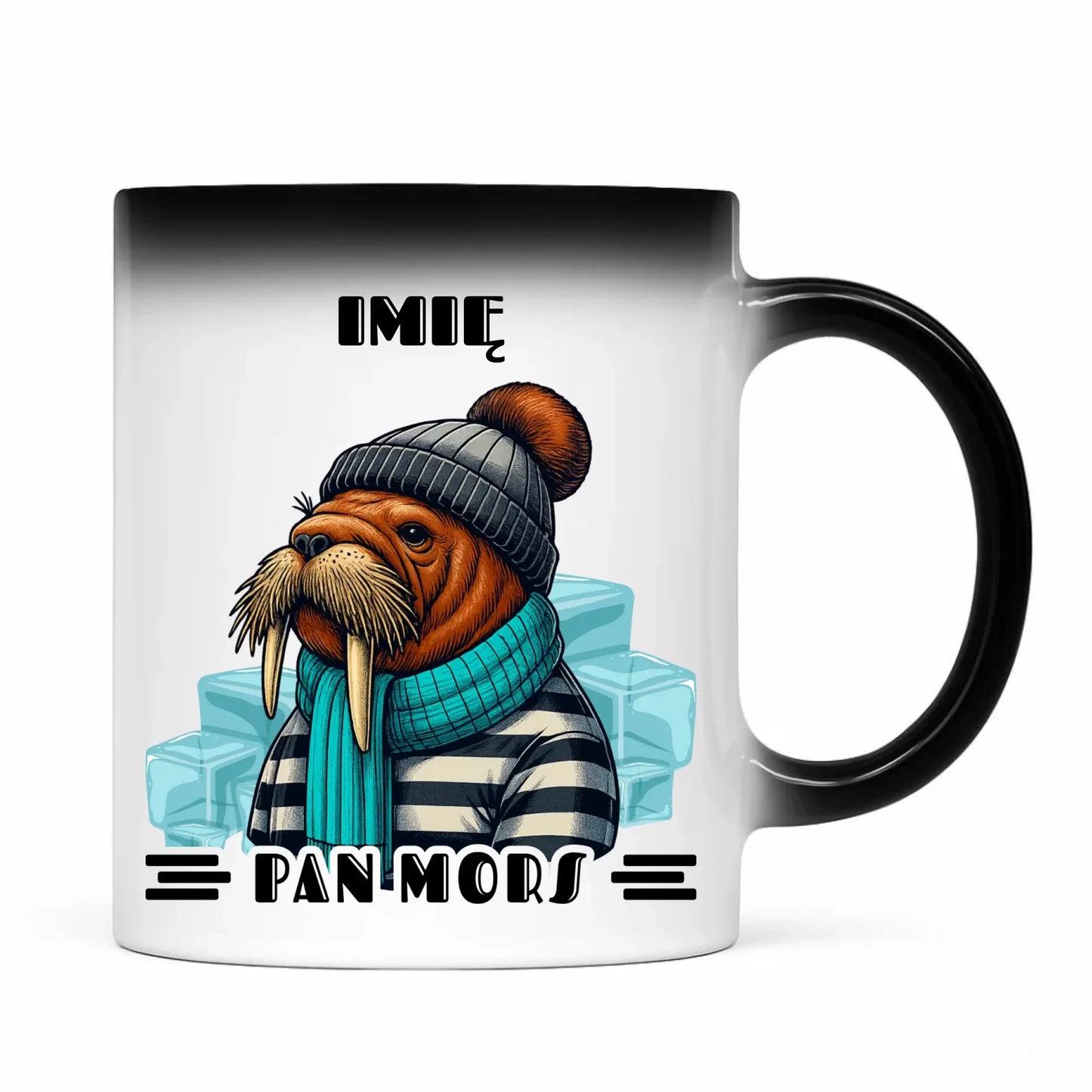 Kubek magiczny - prezent dla morsa - Pan Mors - personalizowany HM15 - StoryCups.pl