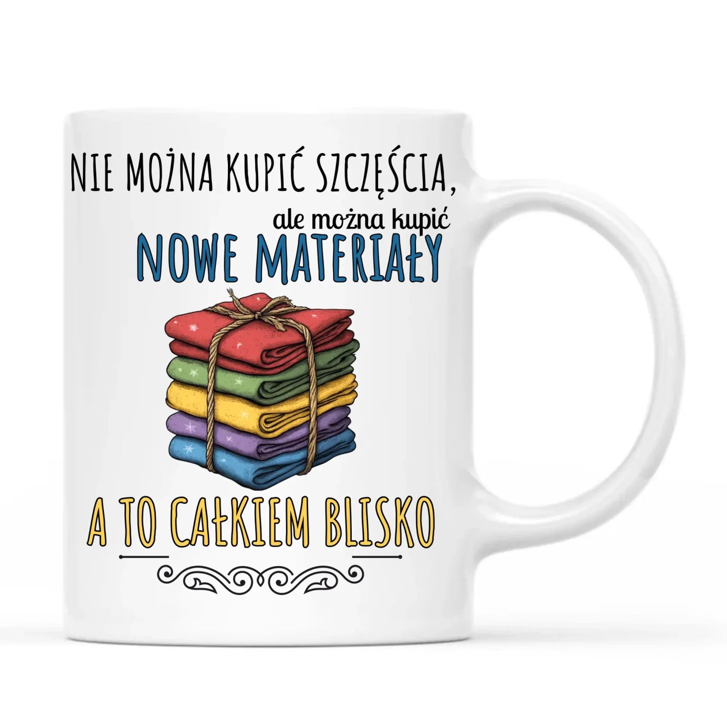 Kubek szyciowy dla krawcowej – Nie można kupić szczęścia HS03 - StoryCups.pl
