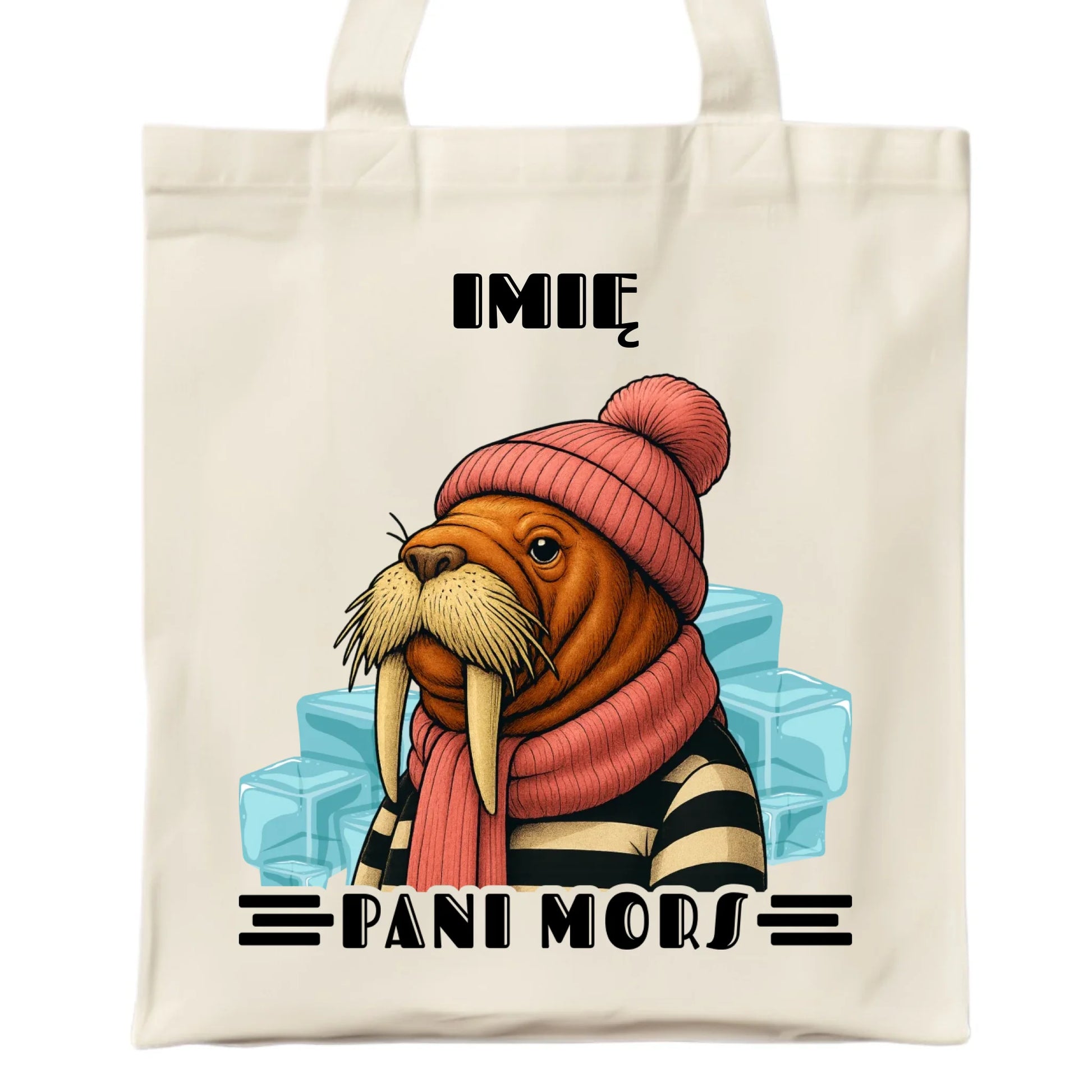 Torba - prezent dla morsa - Pani Mors - personalizowana HM16 - StoryCups.pl