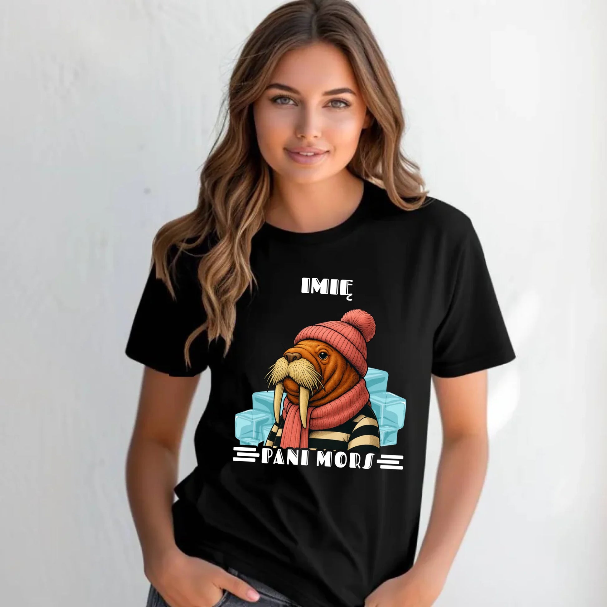 Koszulka damska - prezent dla morsa - Pani Mors - personalizowana HM16 - StoryCups.pl