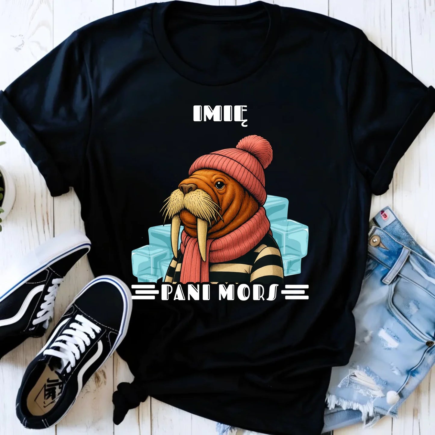 Koszulka damska - prezent dla morsa - Pani Mors - personalizowana HM16 - StoryCups.pl