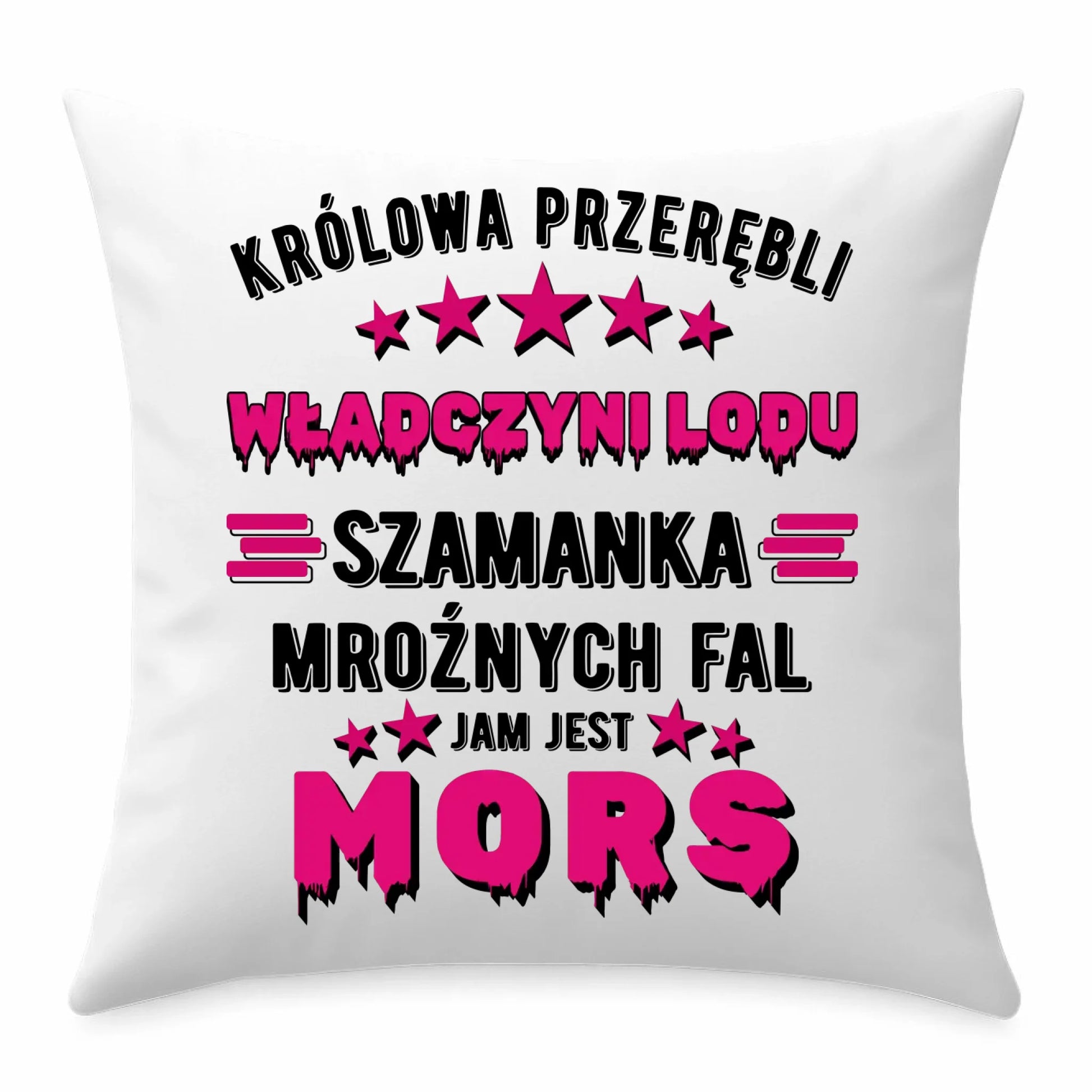 Poduszka - prezent dla morsa - Królowa przerębli Jam jest mors HM17 - StoryCups.pl