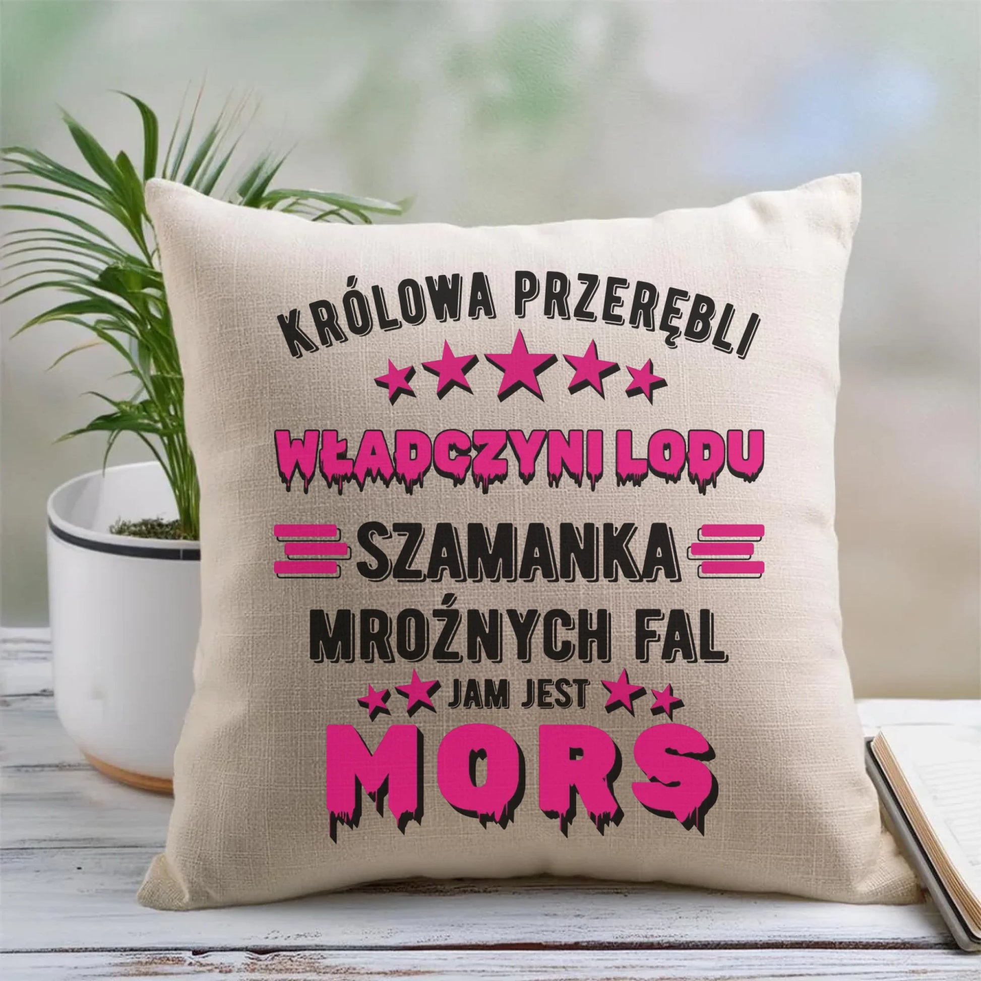 Poduszka - prezent dla morsa - Królowa przerębli Jam jest mors HM17 - StoryCups.pl