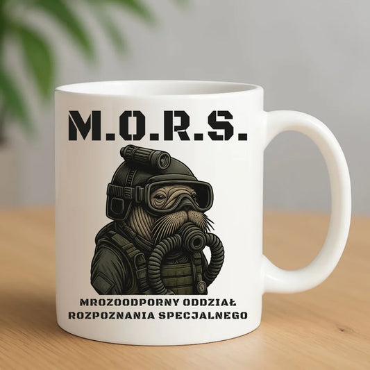 Kubek - prezent dla morsa - M.O.R.S. Mrozoodporny Oddział Rozpoznania Specjalnego HM20 - StoryCups.pl
