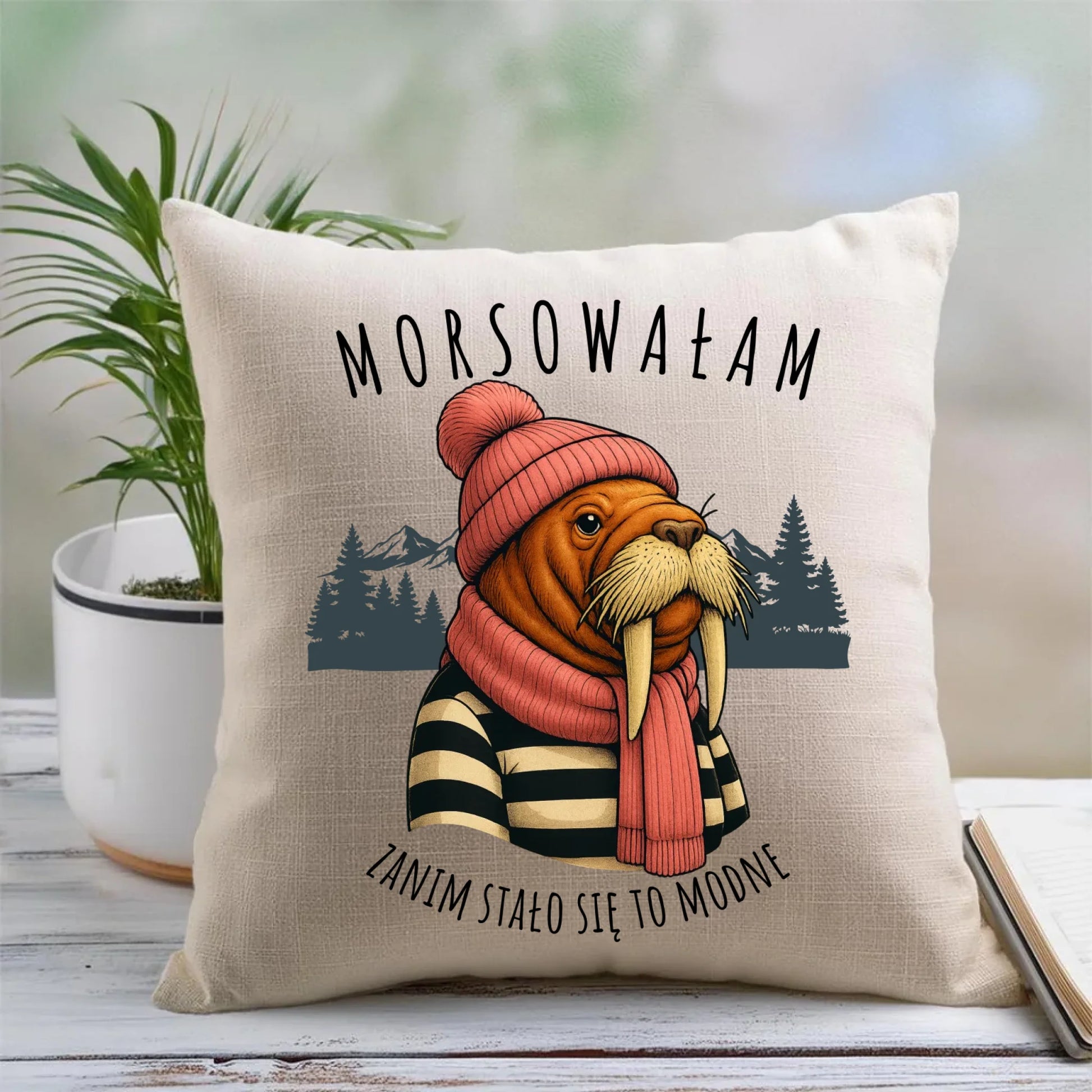 Poduszka - prezent dla morsa - Morsowałam zanim stało się to modne - Mors HM21 - StoryCups.pl