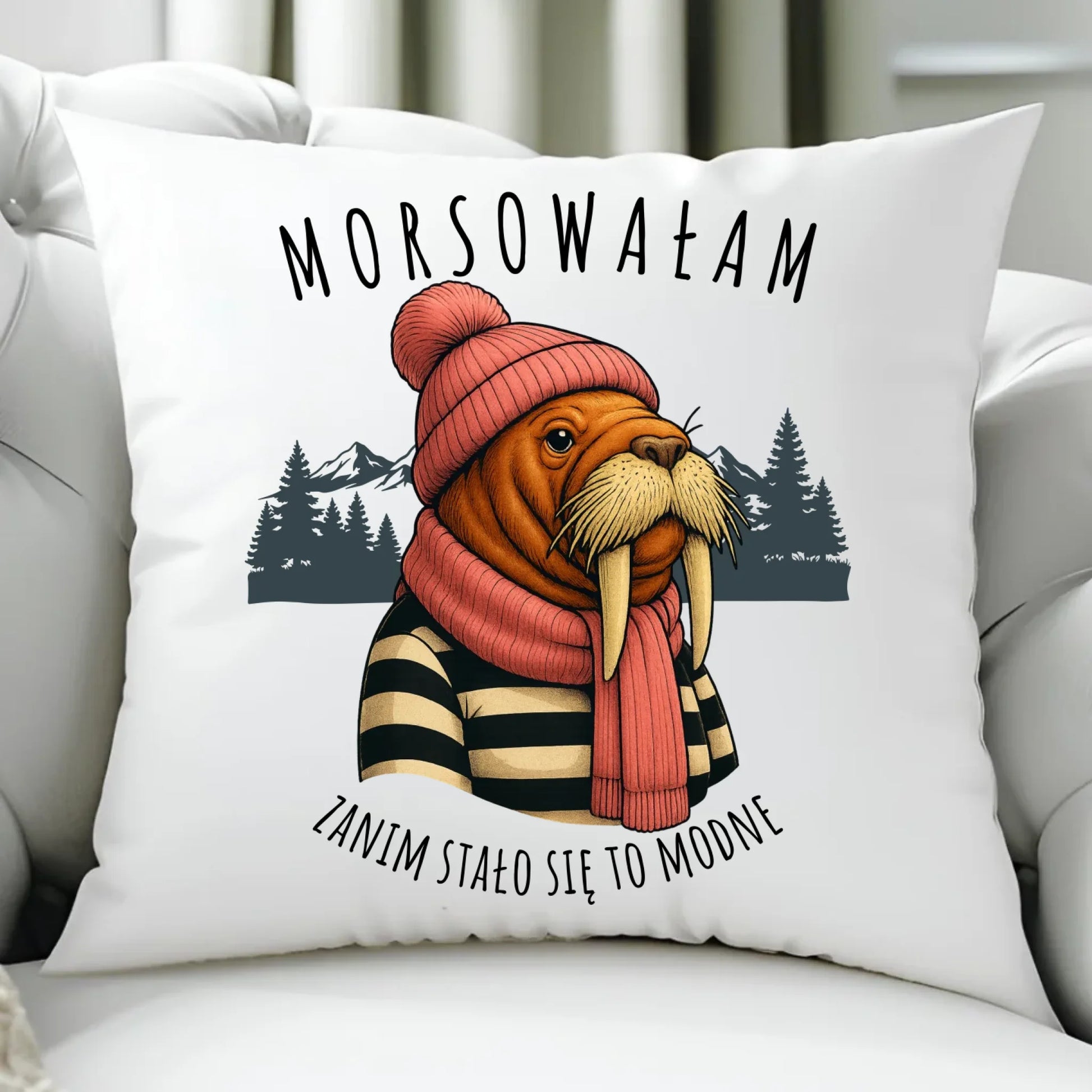 Poduszka - prezent dla morsa - Morsowałam zanim stało się to modne - Mors HM21 - StoryCups.pl