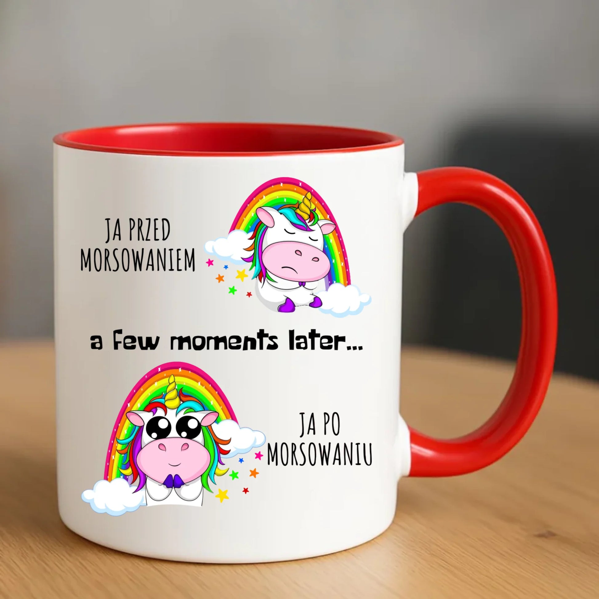 Kubek - prezent dla morsa - Jednorożec - Ja po morsowaniu HM11 - StoryCups.pl